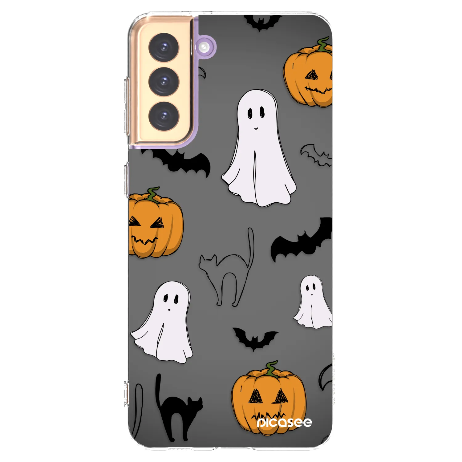 Picasee silikonska prozirna maskica za Samsung Galaxy S21+ 5G G996F - Spooky crew