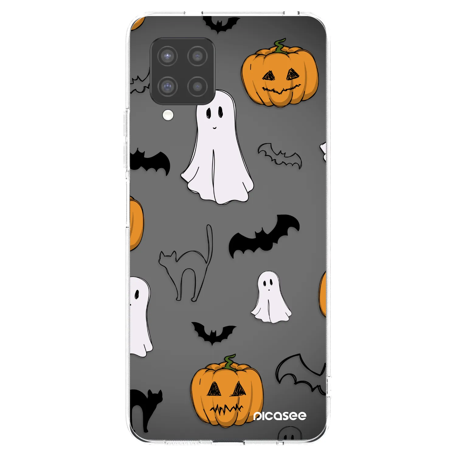 Picasee silikonska prozirna maskica za Samsung Galaxy A42 A426B - Spooky crew