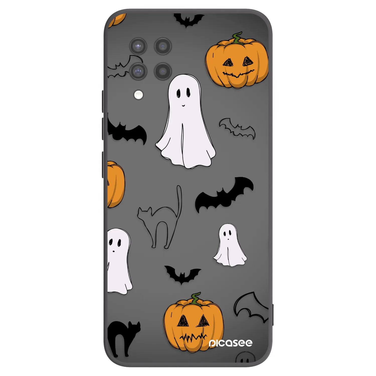 Picasee crna silikonska maskica za Samsung Galaxy A42 A426B - Spooky crew