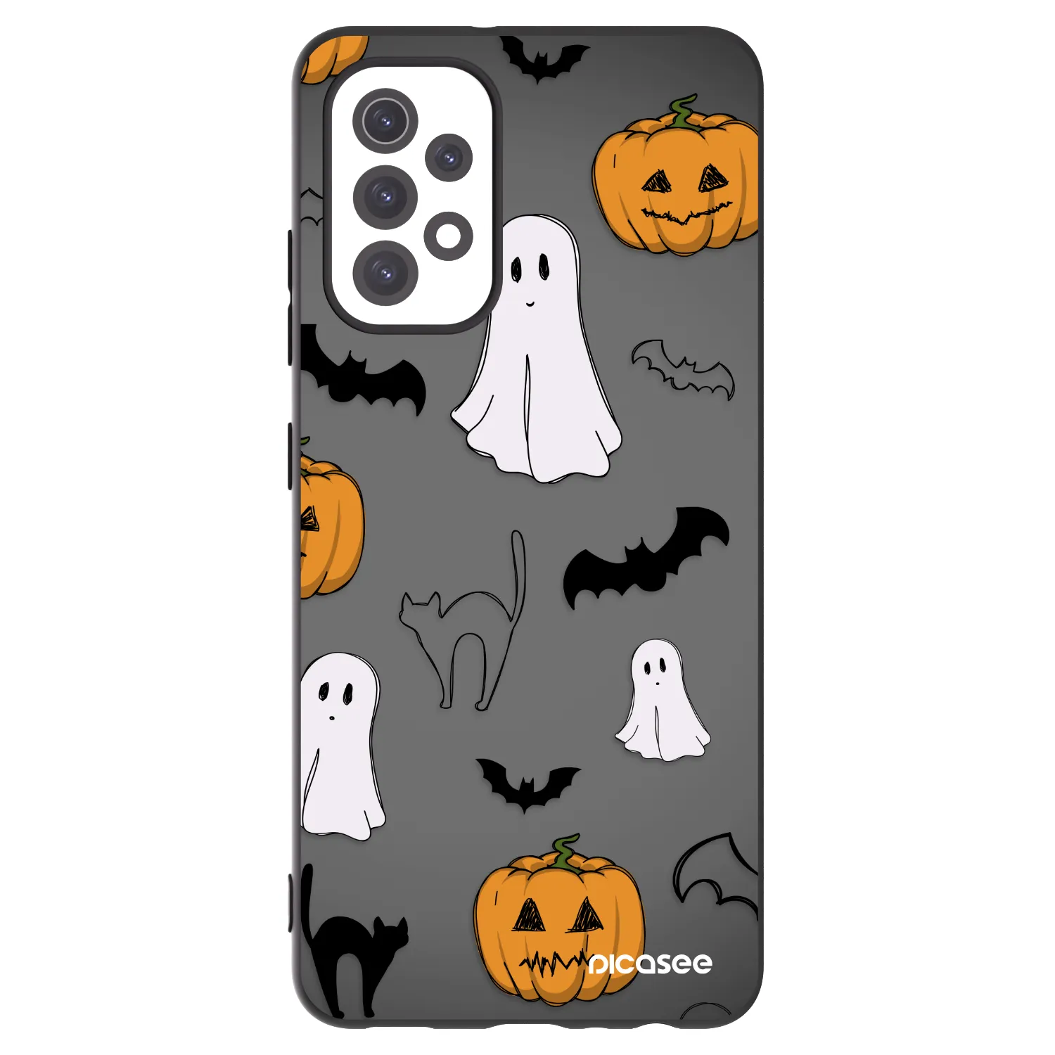 Picasee crna silikonska maskica za Samsung Galaxy A32 5G A326B - Spooky crew