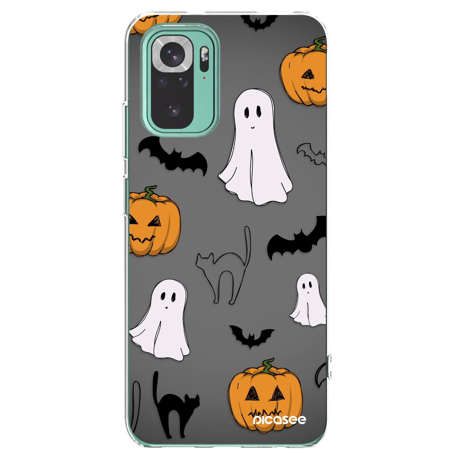 Picasee silikonska prozirna maskica za Xiaomi Redmi Note 10 Pro - Spooky crew