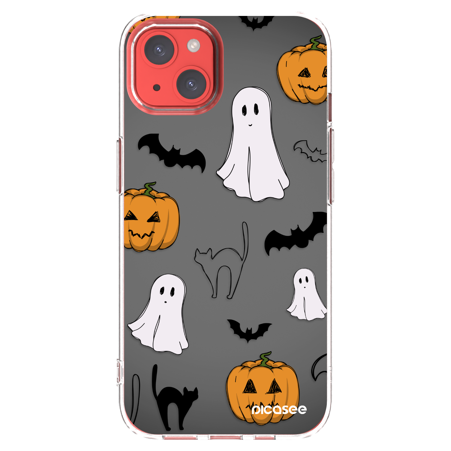 Picasee silikonska prozirna maskica za Apple iPhone 13 - Spooky crew