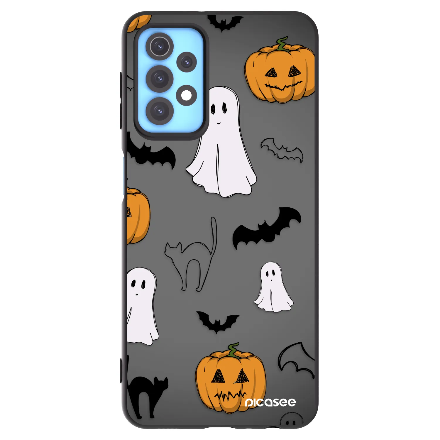 Picasee crna silikonska maskica za Samsung Galaxy A32 4G SM-A325F - Spooky crew