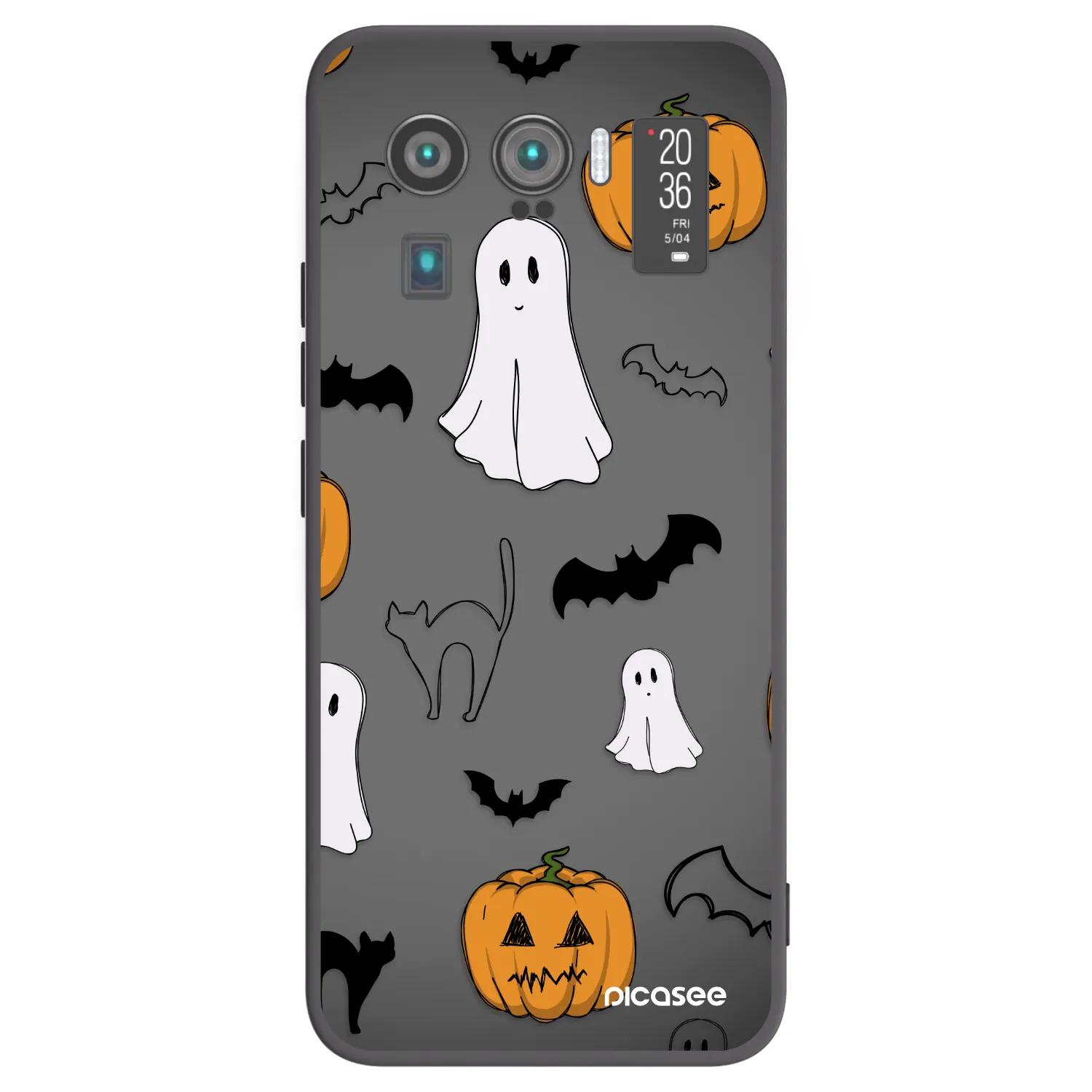 Picasee crna silikonska maskica za Xiaomi Mi 11 Ultra - Spooky crew