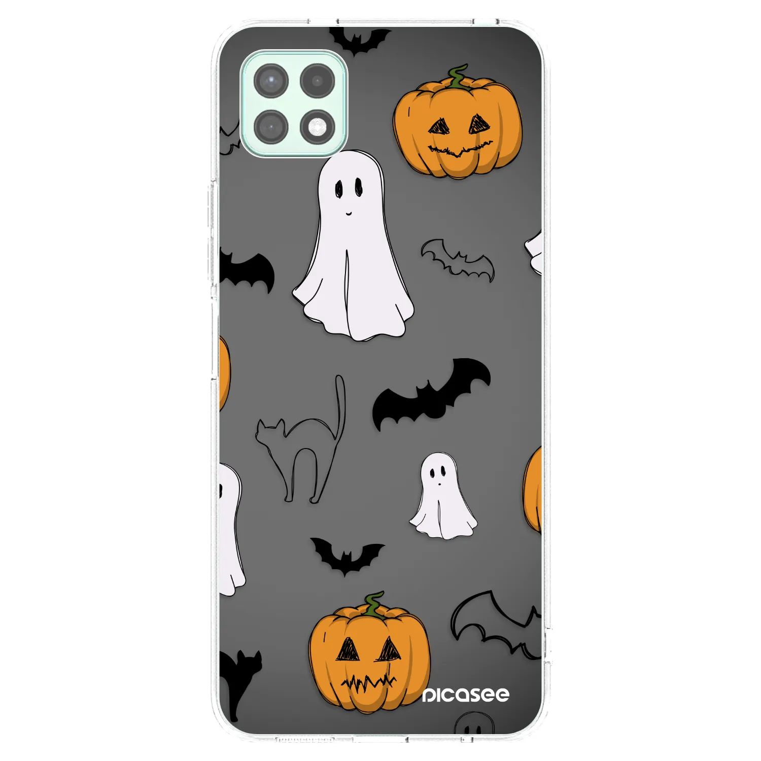 Picasee silikonska prozirna maskica za Samsung Galaxy A22 A226B 5G - Spooky crew