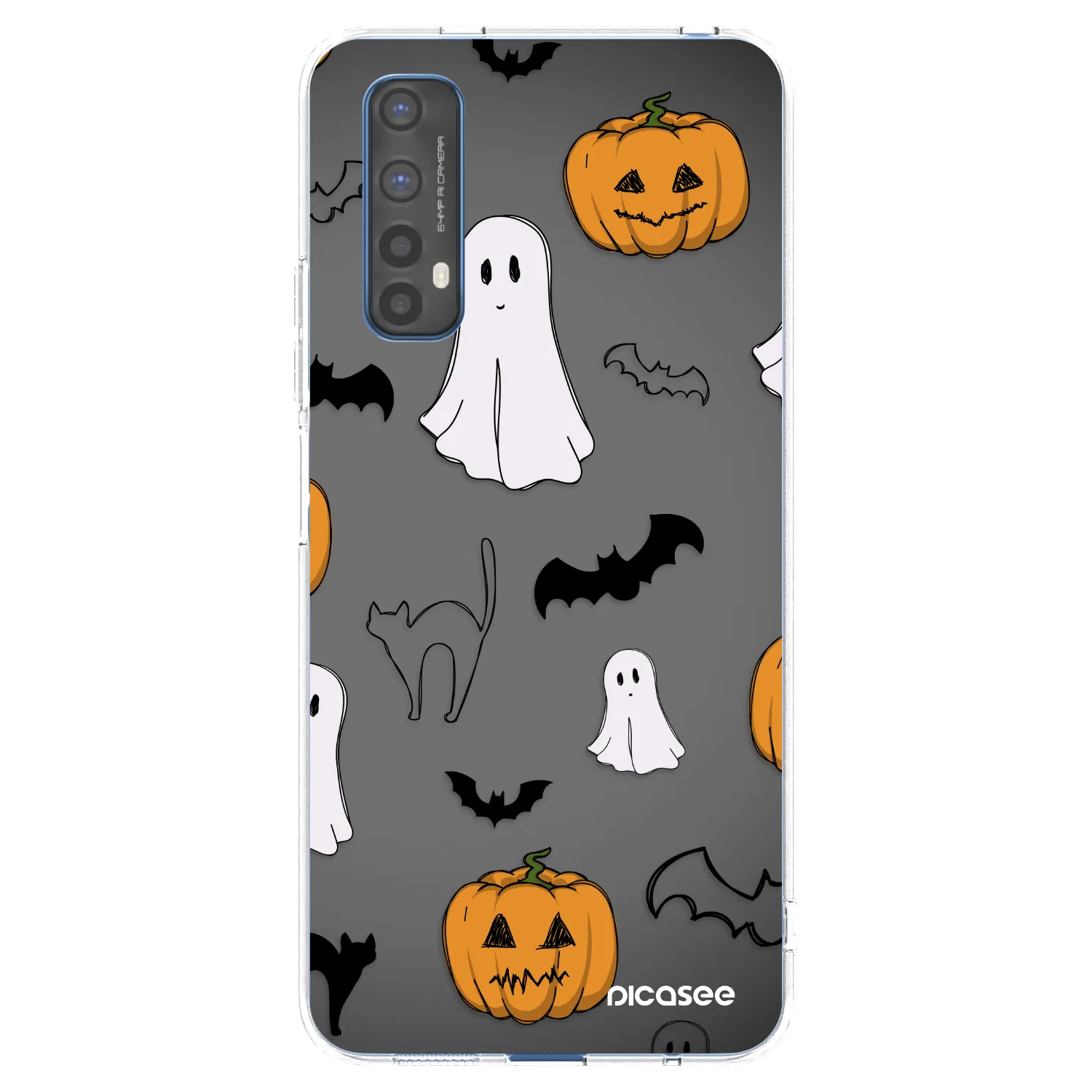 Picasee silikonska prozirna maskica za Realme 7 - Spooky crew