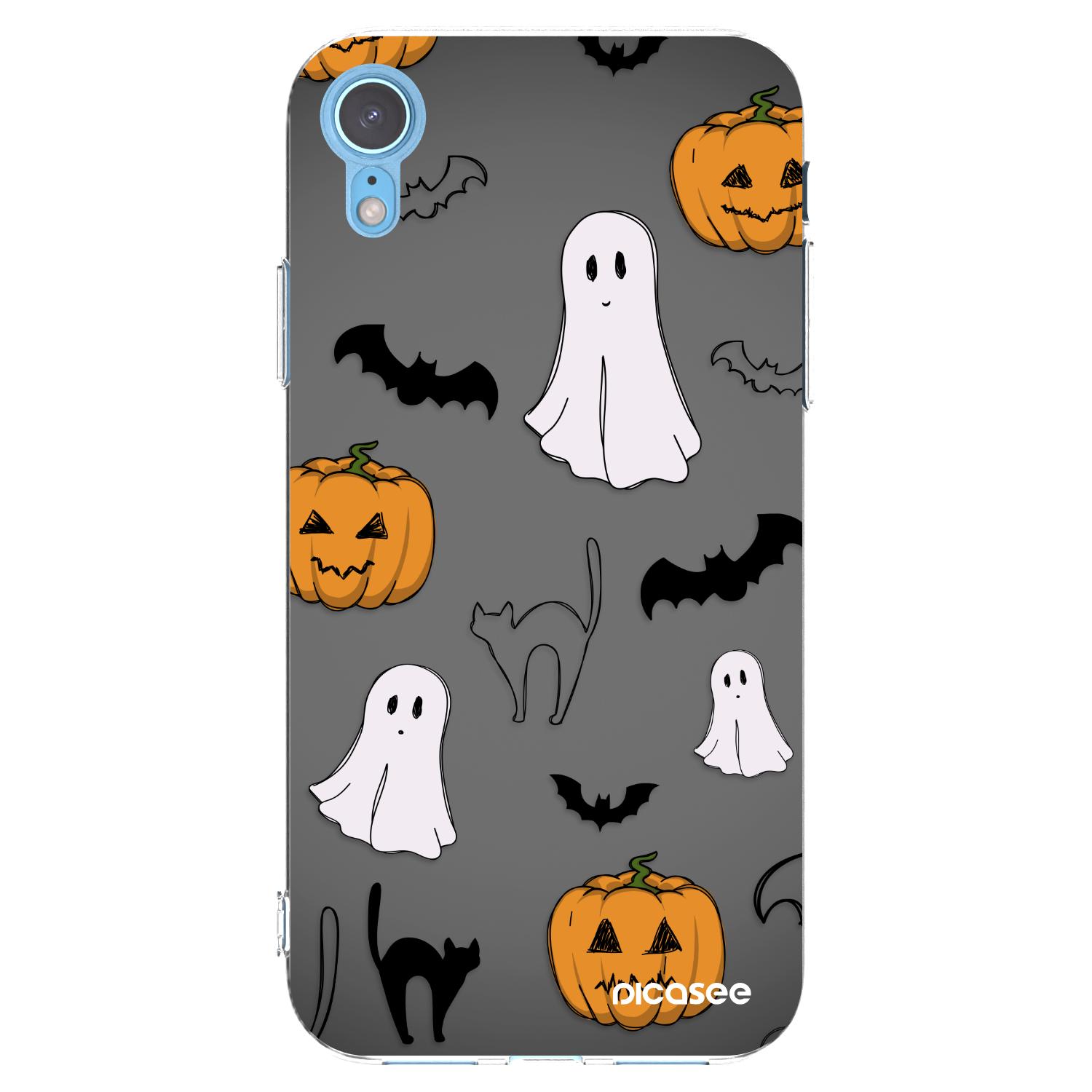 Picasee silikonska prozirna maskica za Apple iPhone XR - Spooky crew