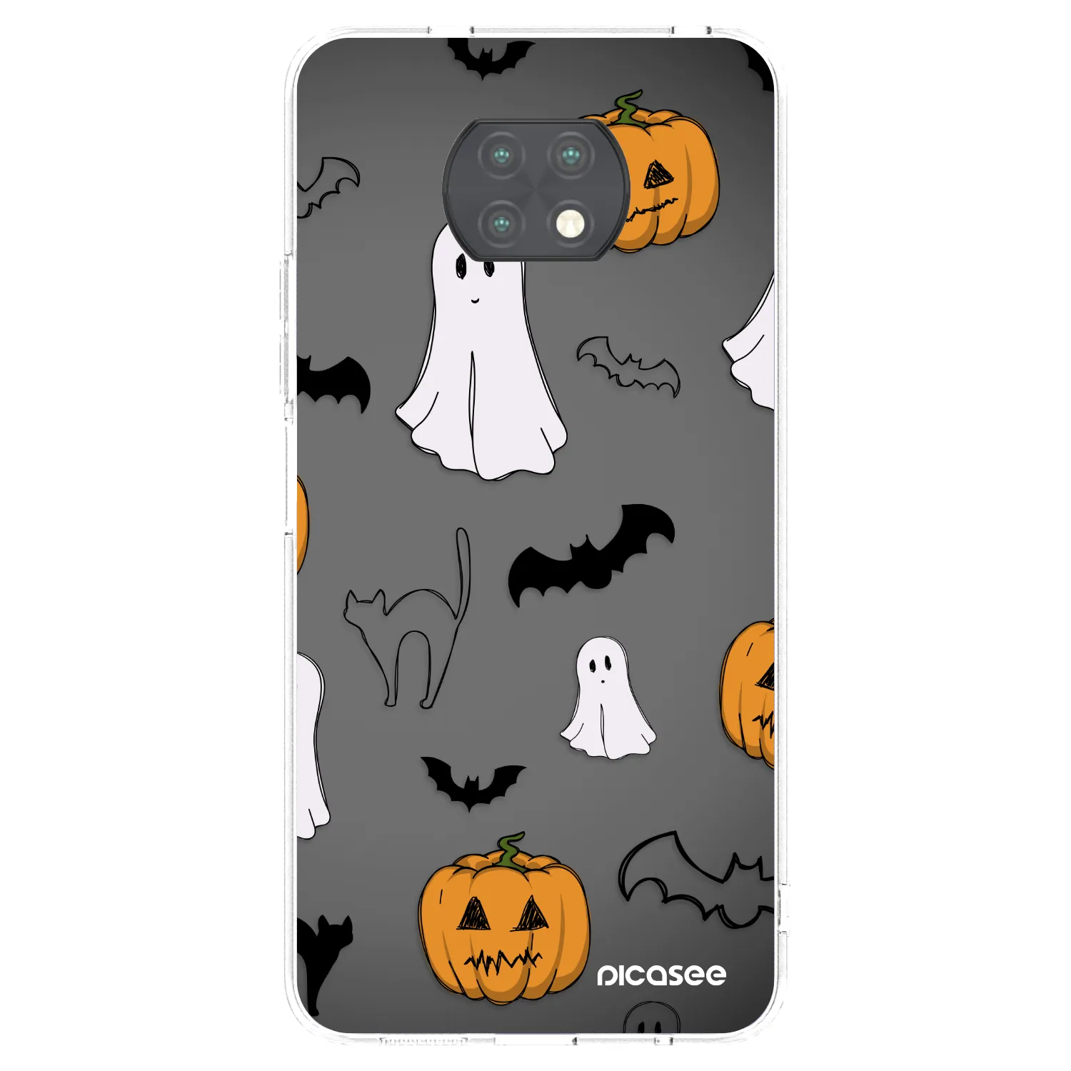 Picasee silikonska prozirna maskica za Xiaomi Redmi Note 9T - Spooky crew