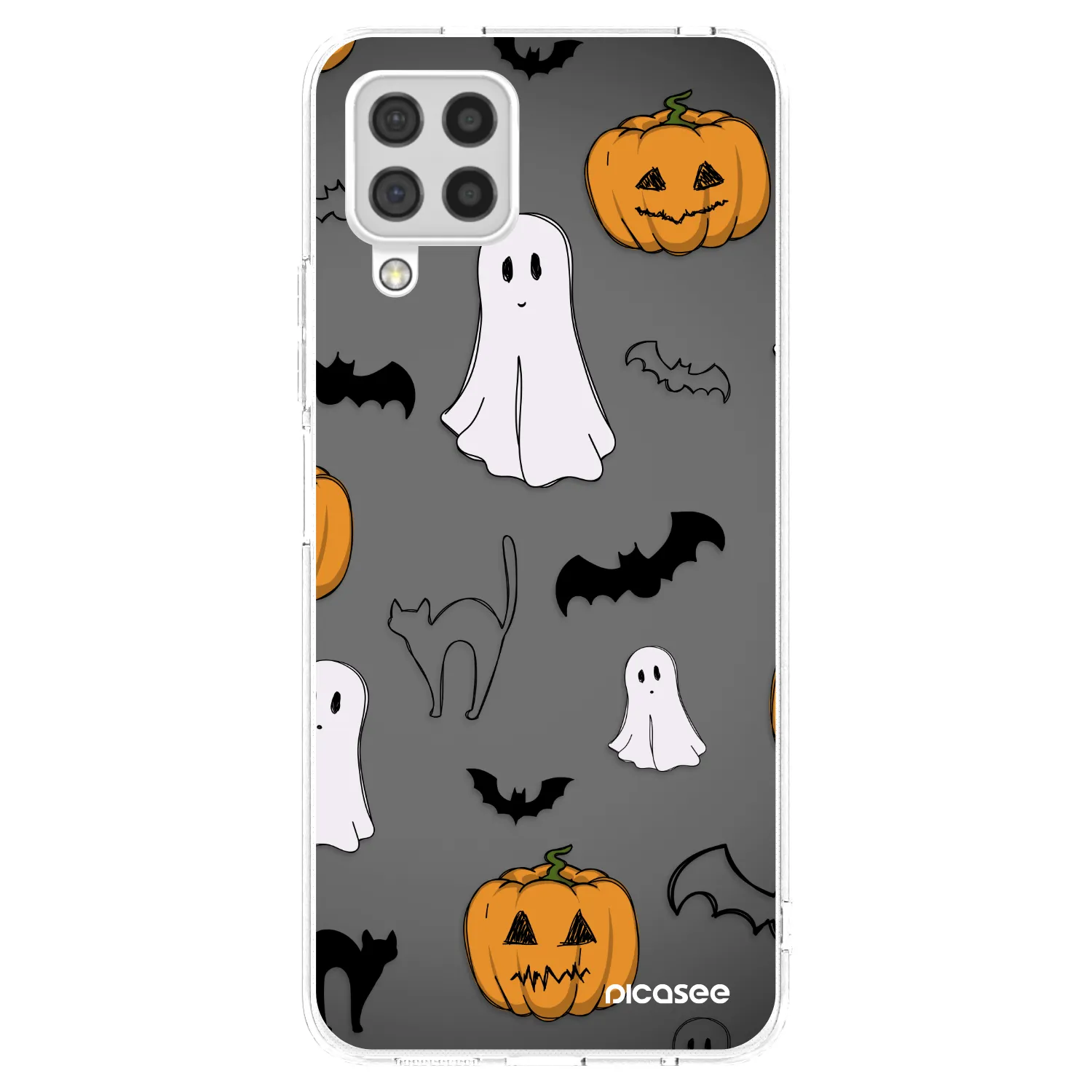 Picasee silikonska prozirna maskica za Samsung Galaxy A22 A225F 4G - Spooky crew