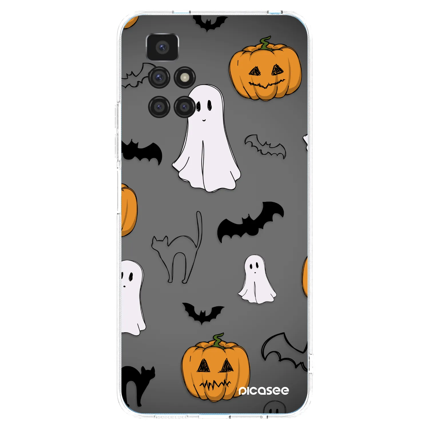 Picasee silikonska prozirna maskica za Xiaomi Redmi 10 - Spooky crew