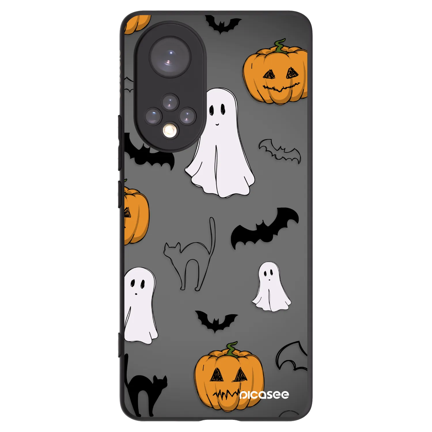 Picasee crna silikonska maskica za Honor 50 5G - Spooky crew