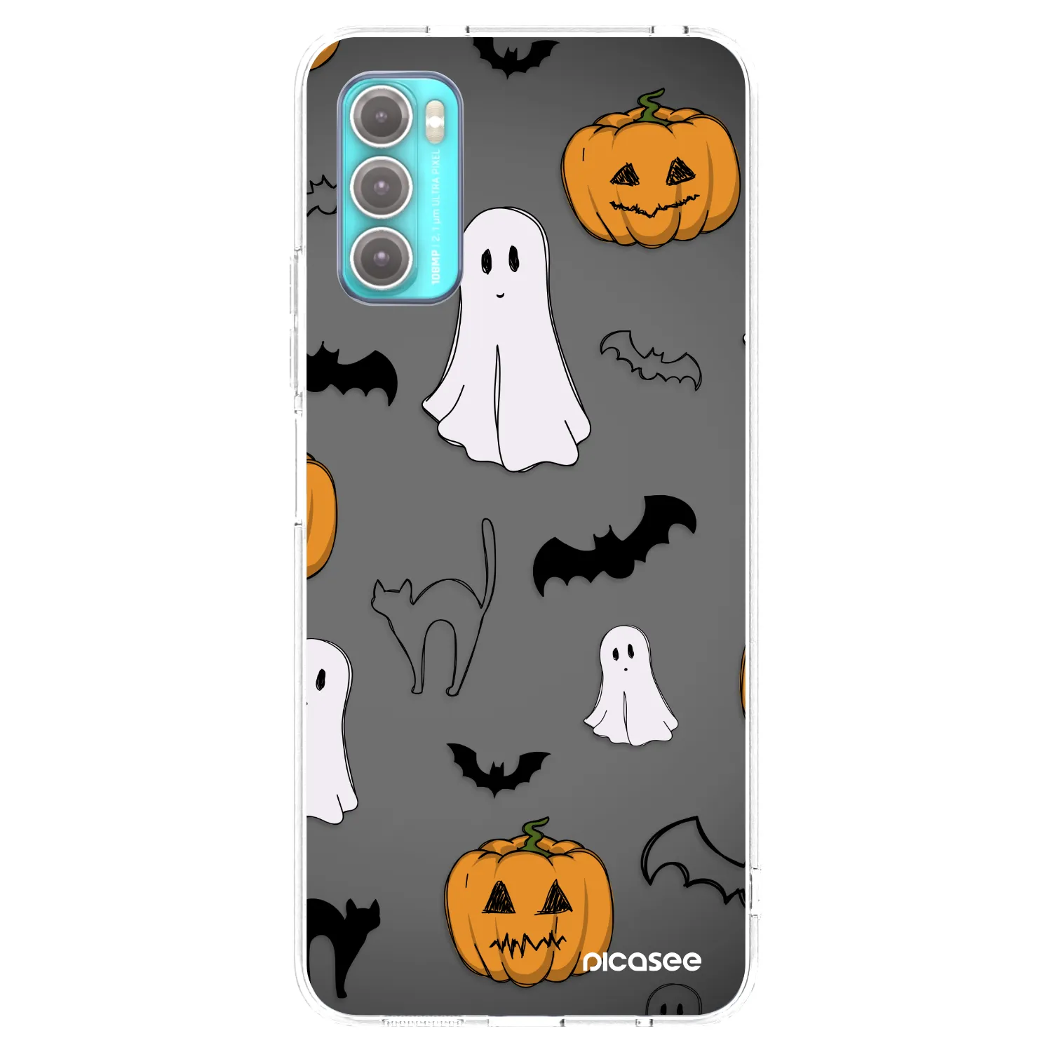 Picasee silikonska prozirna maskica za Motorola Moto G60 - Spooky crew
