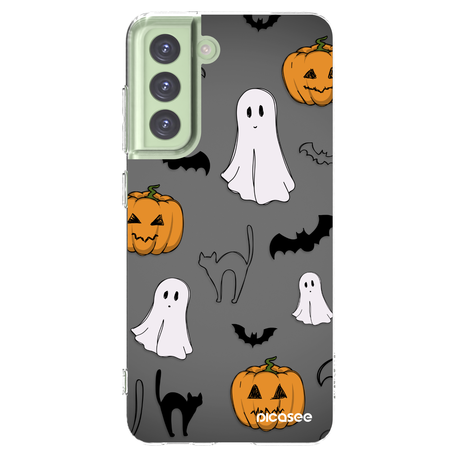 Picasee silikonska prozirna maskica za Samsung Galaxy S21 FE 5G - Spooky crew