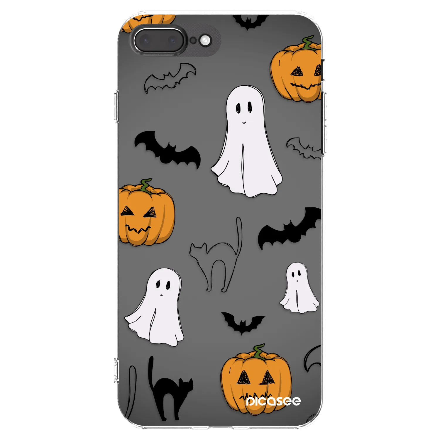 Picasee silikonska prozirna maskica za Apple iPhone 7 Plus - Spooky crew