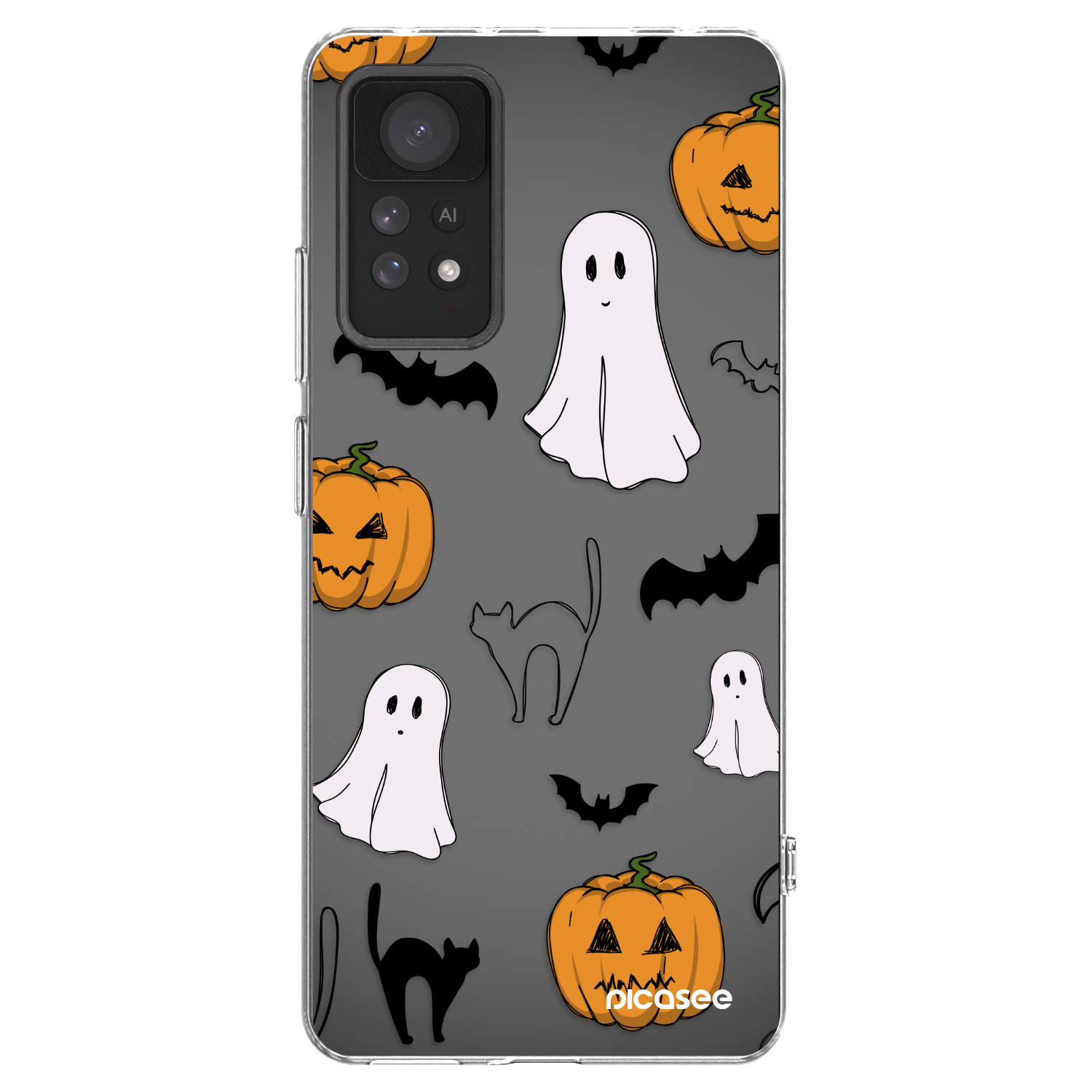 Picasee silikonska prozirna maskica za Xiaomi Redmi Note 11 Pro 5G - Spooky crew
