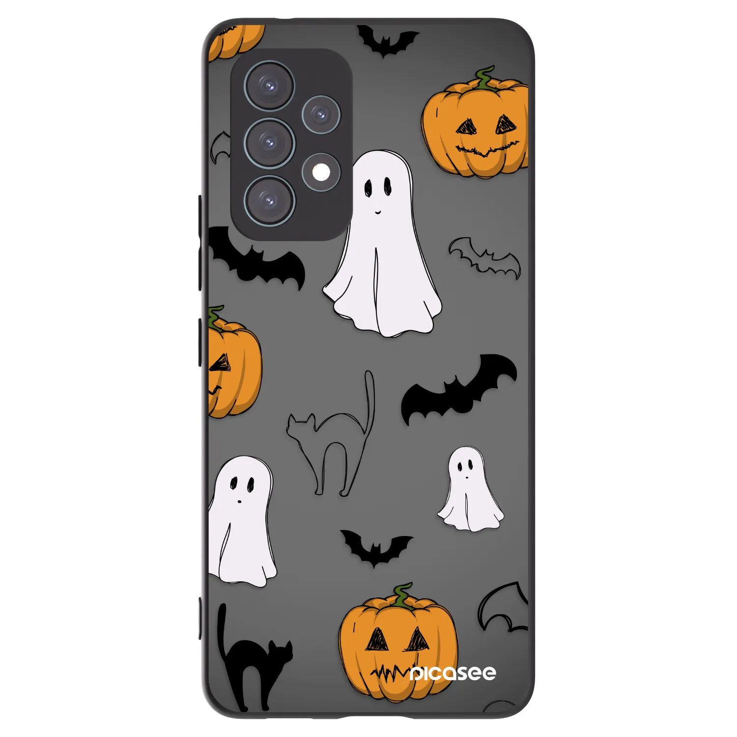 Picasee crna silikonska maskica za Samsung Galaxy A53 5G A536 - Spooky crew