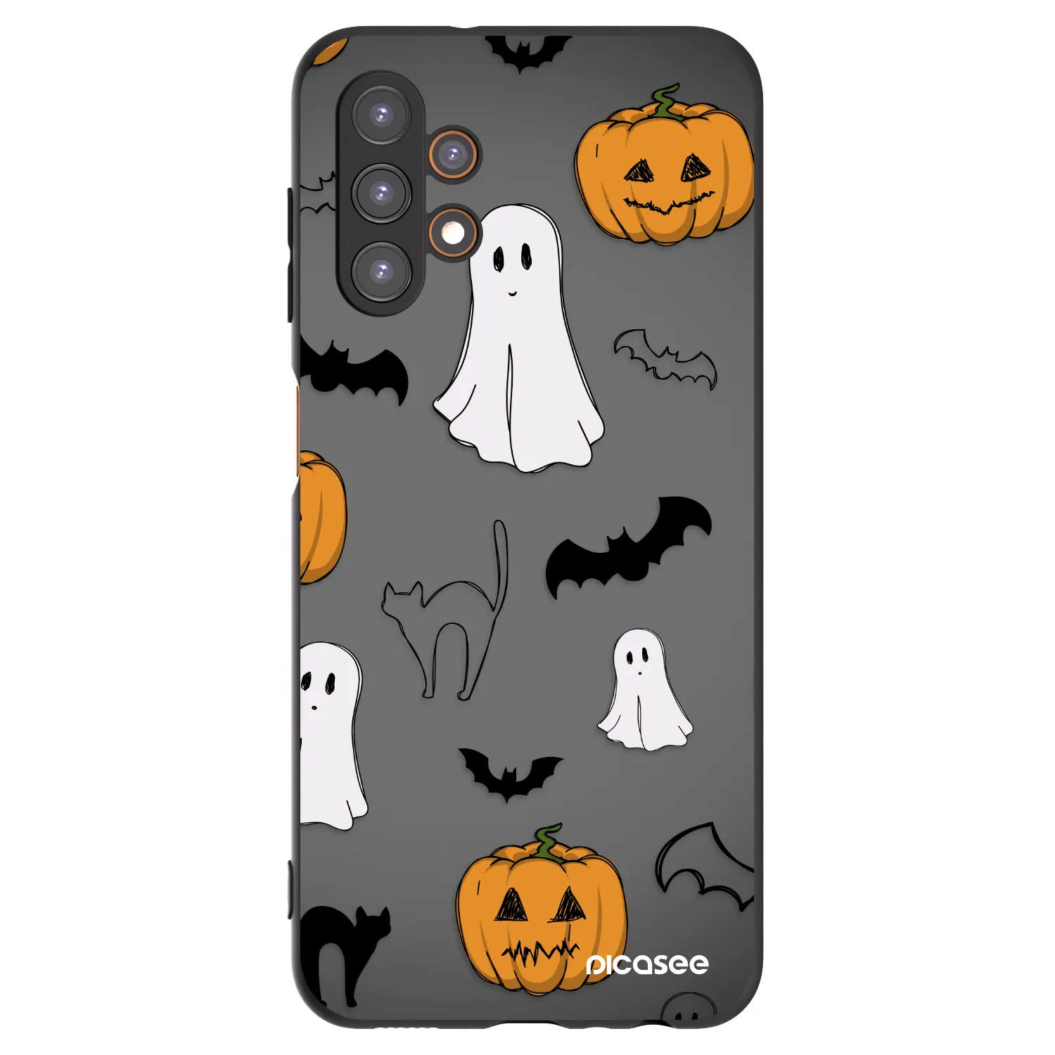 Picasee crna silikonska maskica za Samsung Galaxy A13 4G A135 - Spooky crew