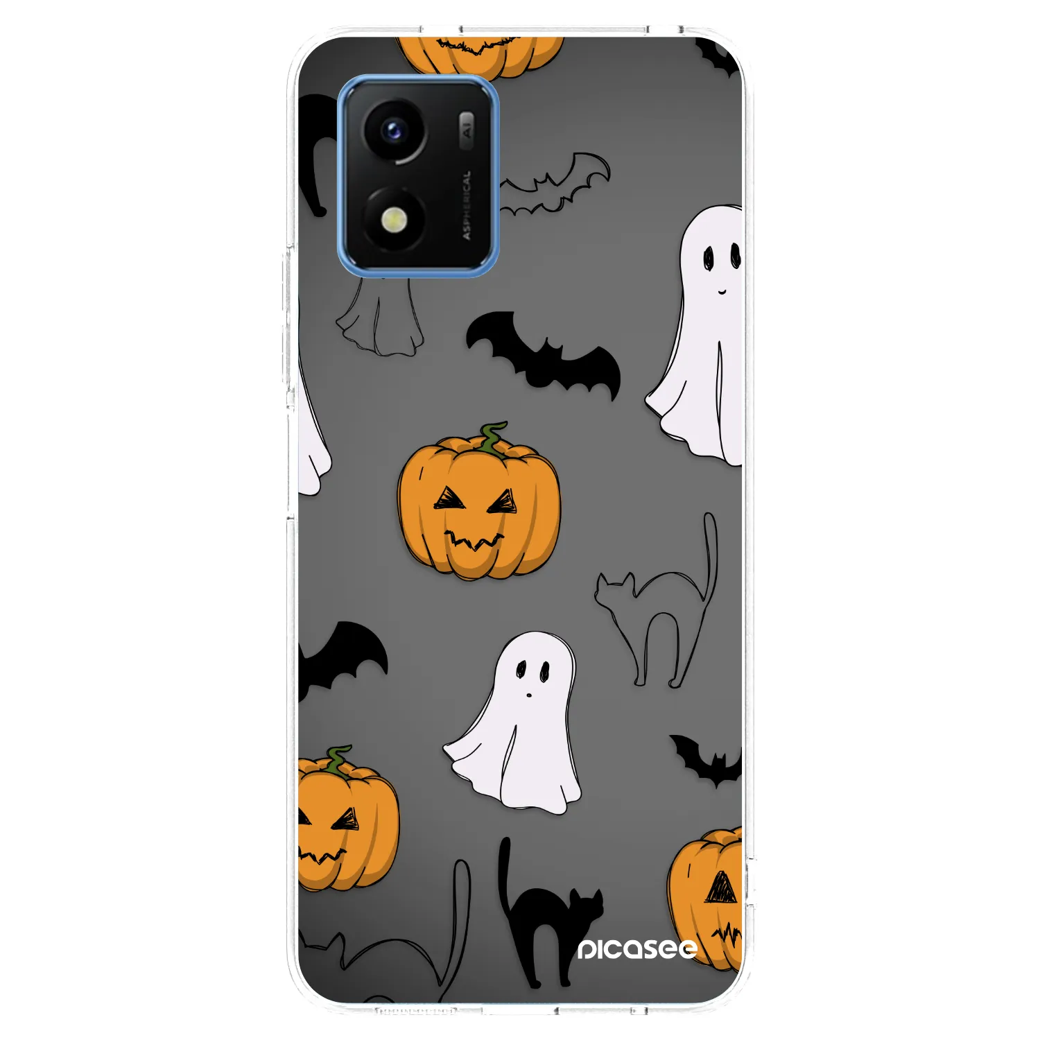 Picasee silikonska prozirna maskica za Vivo Y01 - Spooky crew