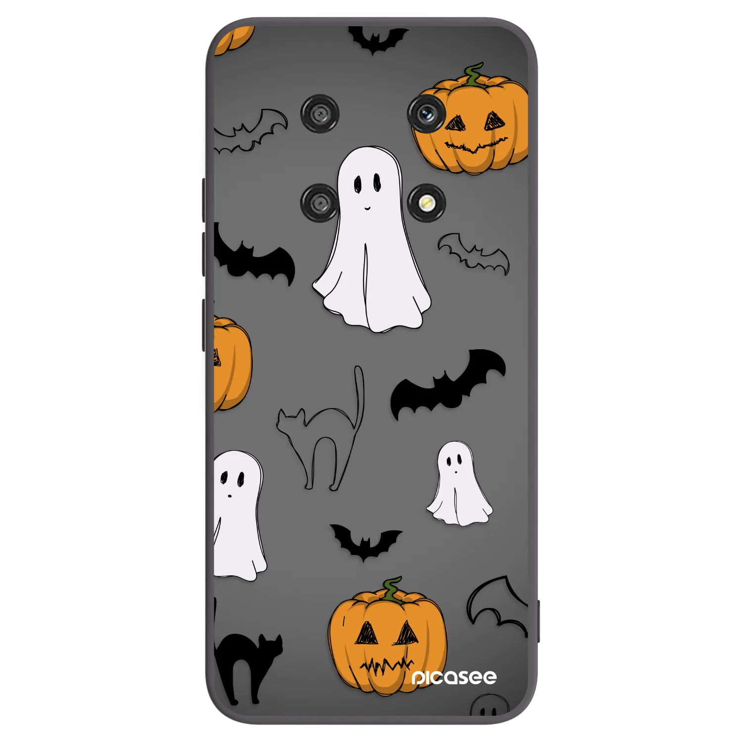 Picasee crna silikonska maskica za Honor Magic4 Lite 5G - Spooky crew