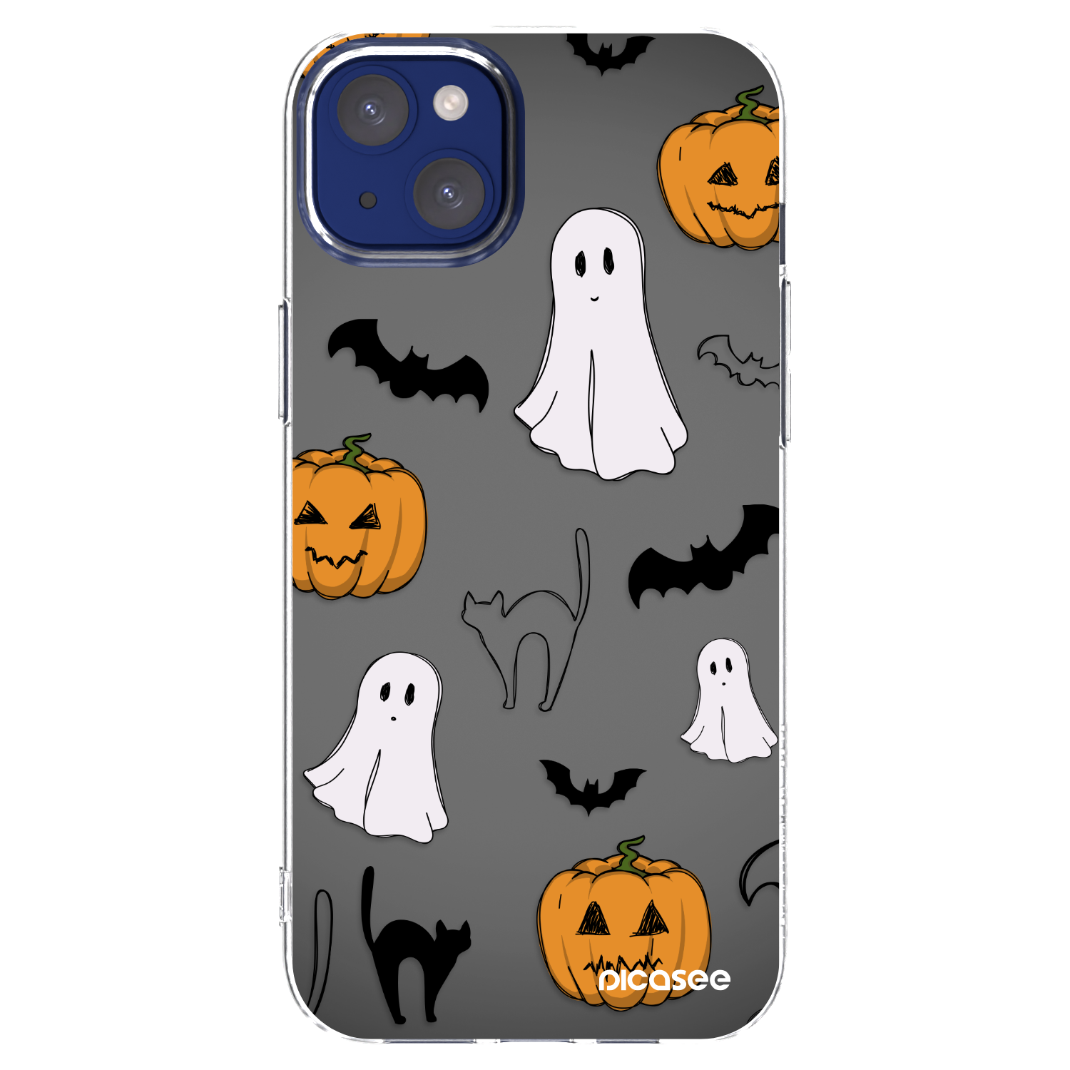 Picasee silikonska prozirna maskica za Apple iPhone 14 Plus - Spooky crew