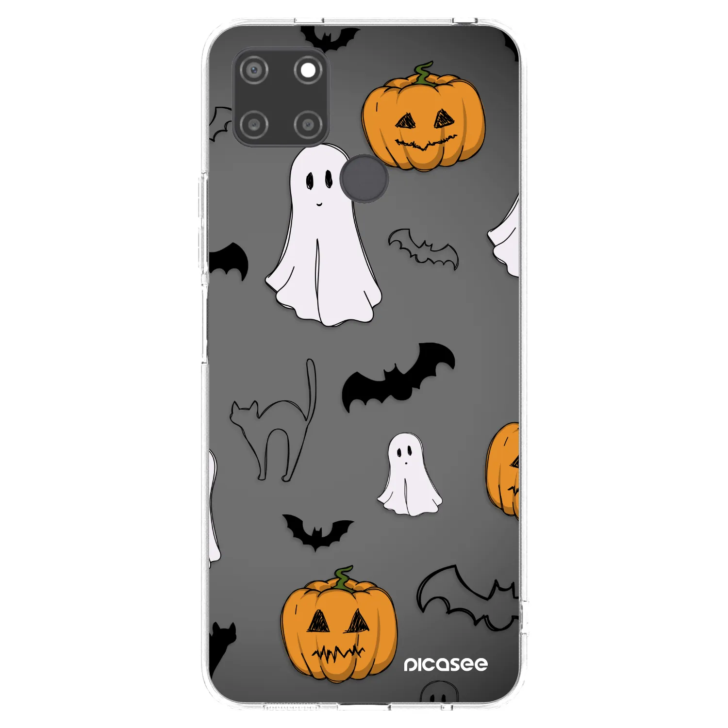 Picasee silikonska prozirna maskica za Realme C21Y - Spooky crew