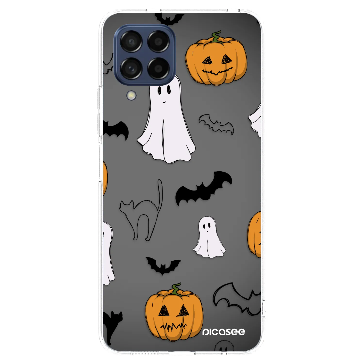 Picasee silikonska prozirna maskica za Samsung Galaxy M53 5G - Spooky crew