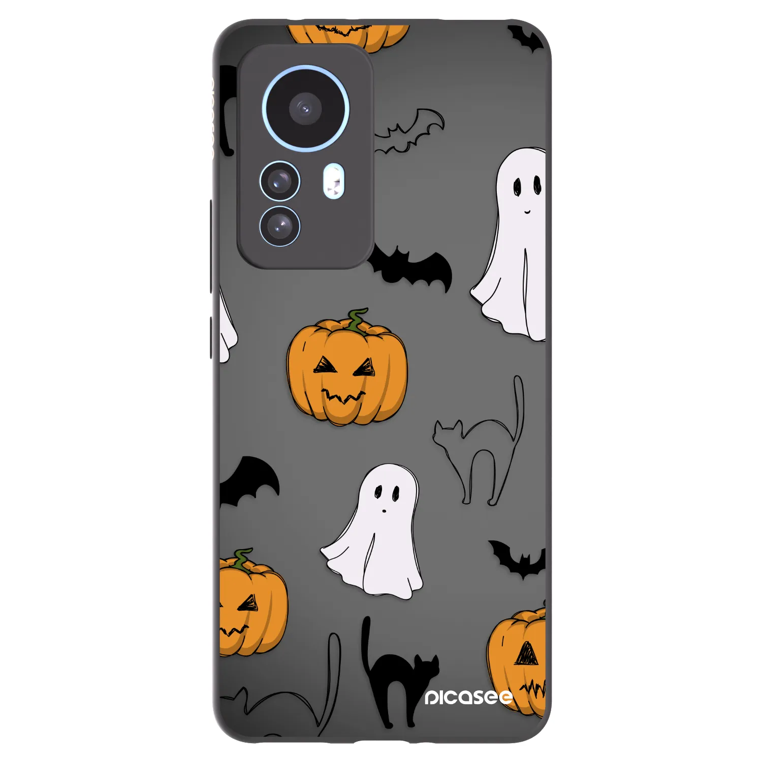 Picasee crna silikonska maskica za Xiaomi 12T - Spooky crew