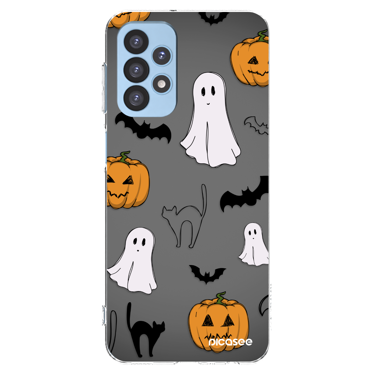 Picasee silikonska prozirna maskica za Samsung Galaxy A23 A235F 4G - Spooky crew