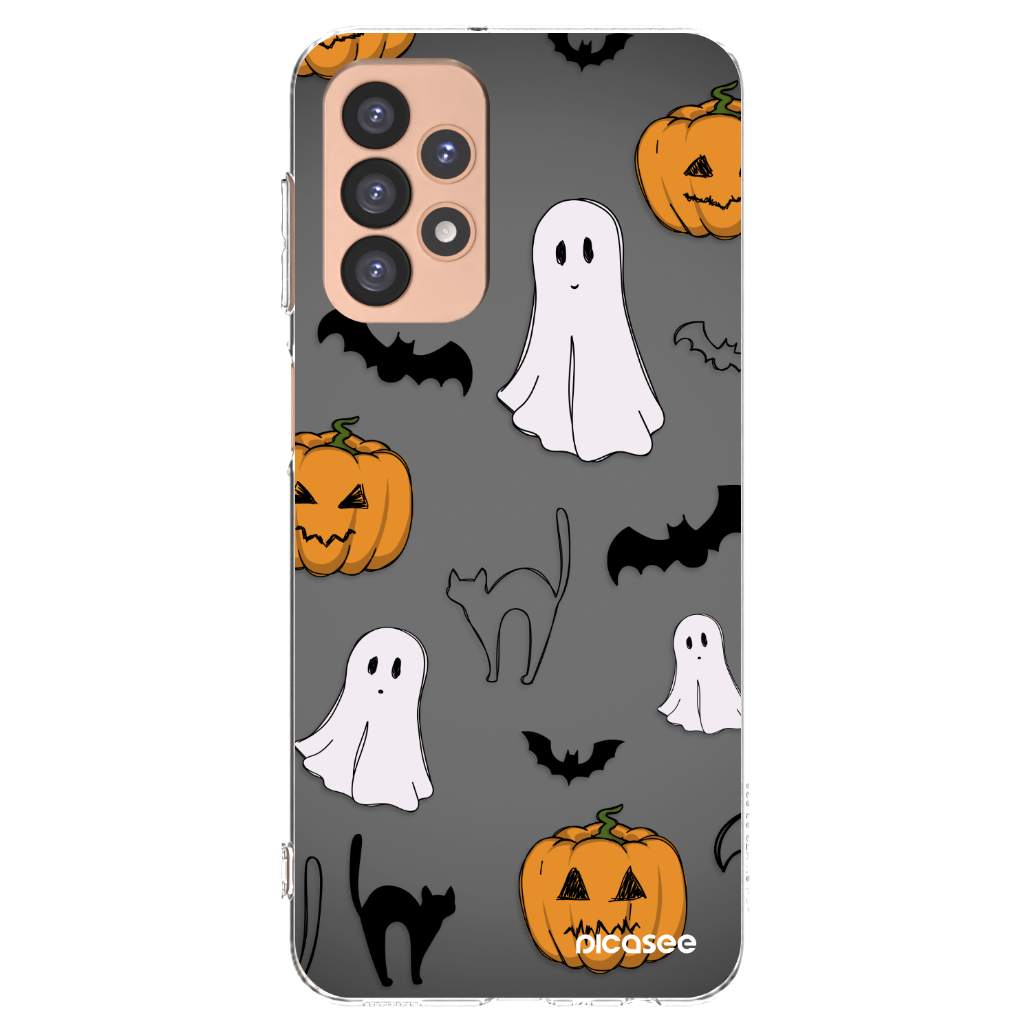 Picasee silikonska prozirna maskica za Samsung Galaxy A23 A236B 5G - Spooky crew