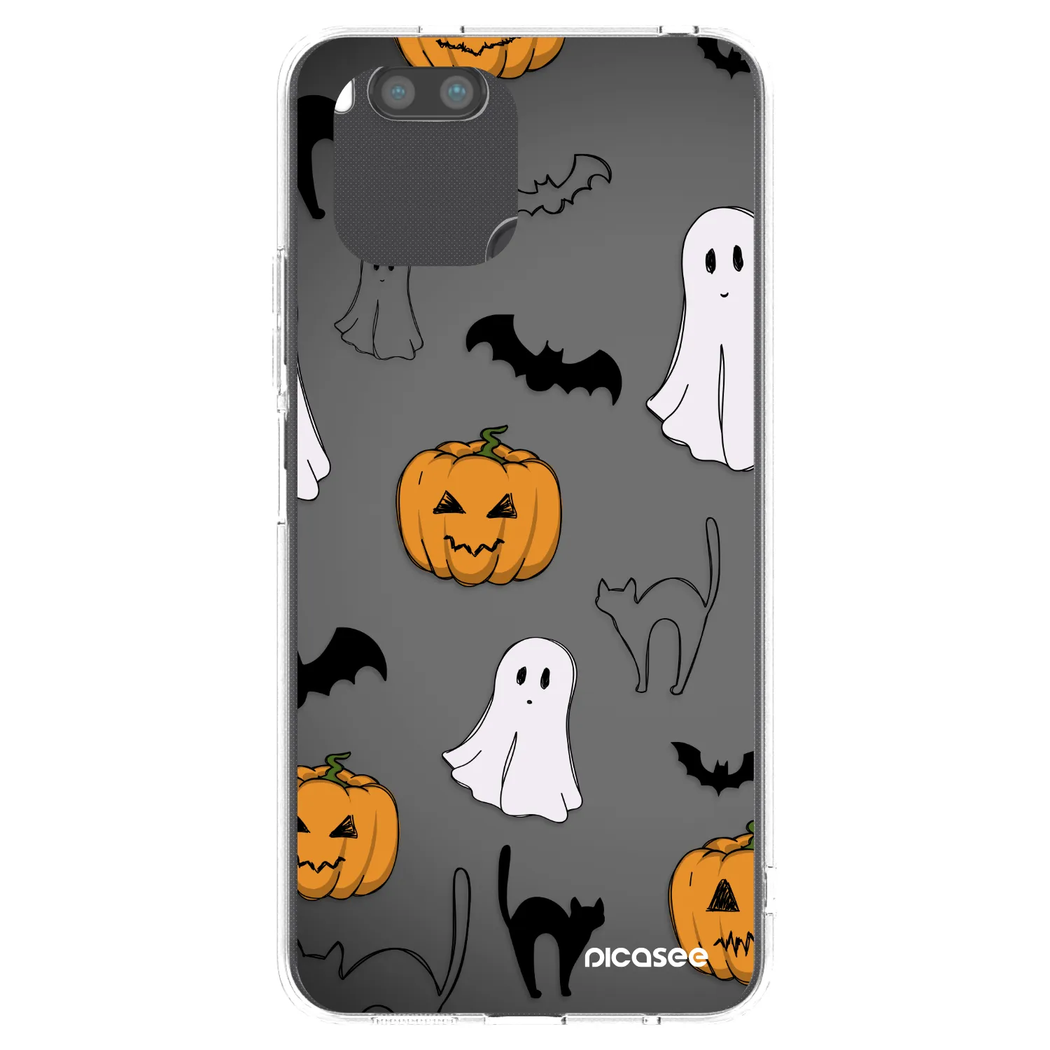Picasee silikonska prozirna maskica za Xiaomi Redmi A1 - Spooky crew