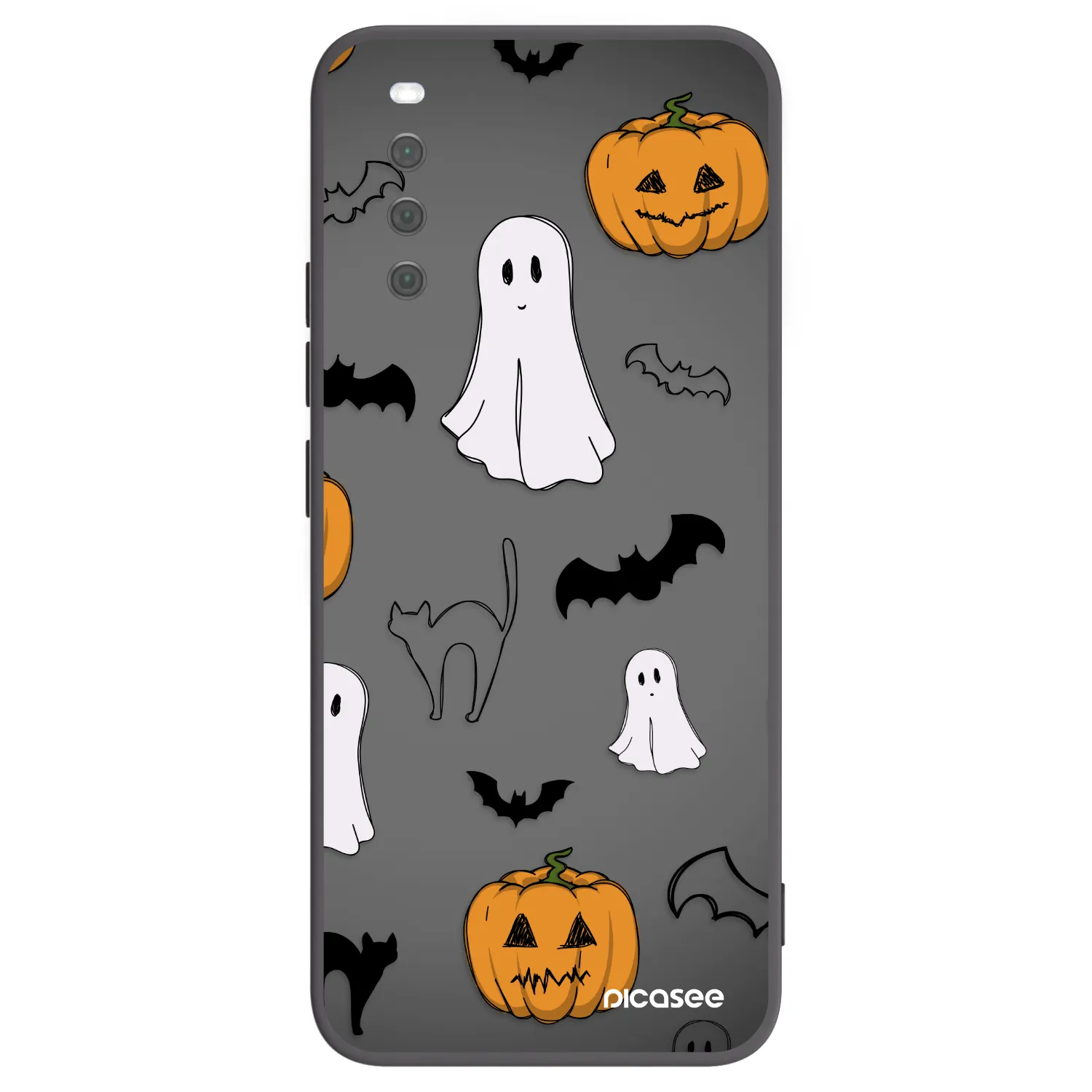 Picasee crna silikonska maskica za Sony Xperia 10 III - Spooky crew