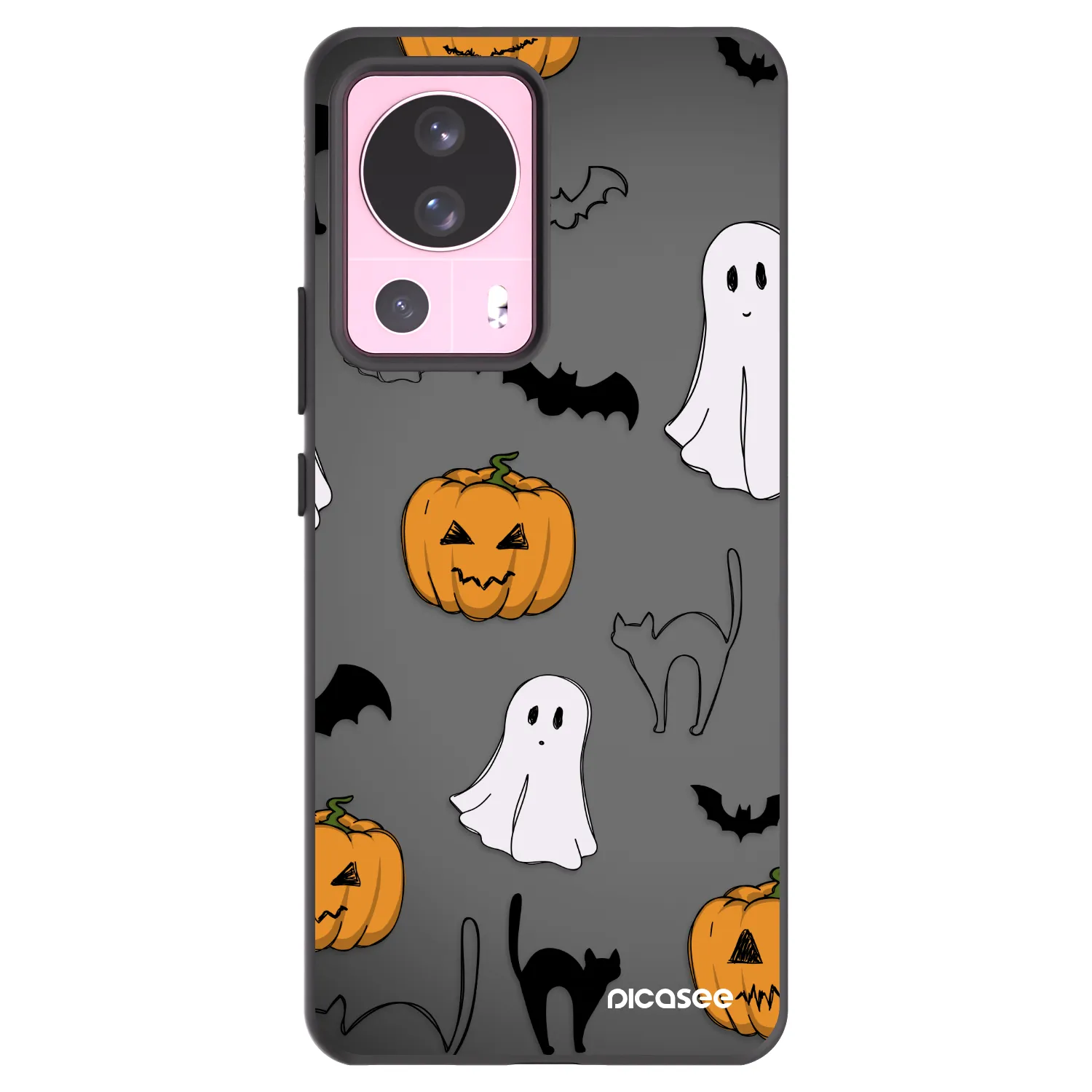 Picasee crna silikonska maskica za Xiaomi 13 Lite - Spooky crew