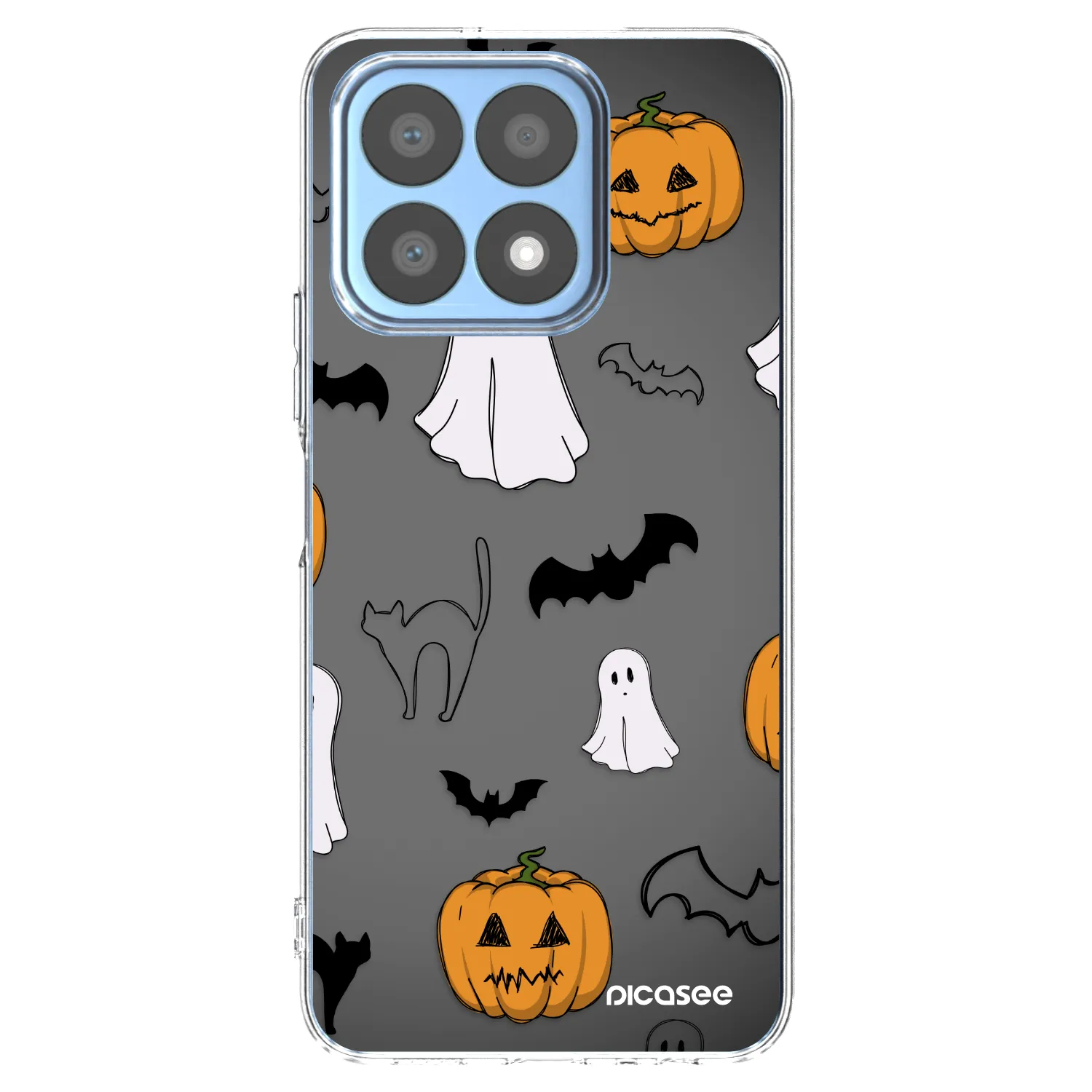 Picasee silikonska prozirna maskica za Honor X8a - Spooky crew
