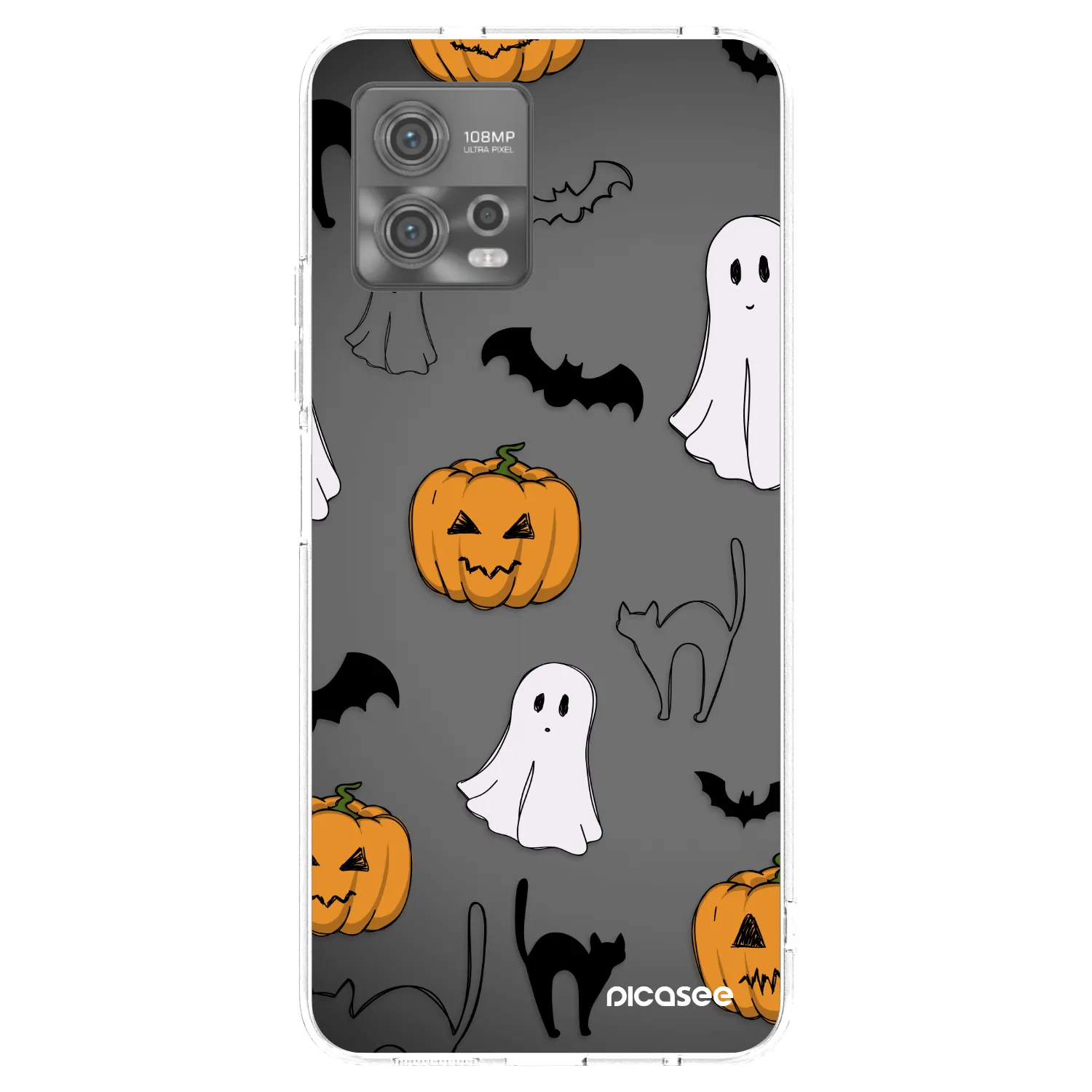 Picasee silikonska prozirna maskica za Motorola Moto G72 - Spooky crew