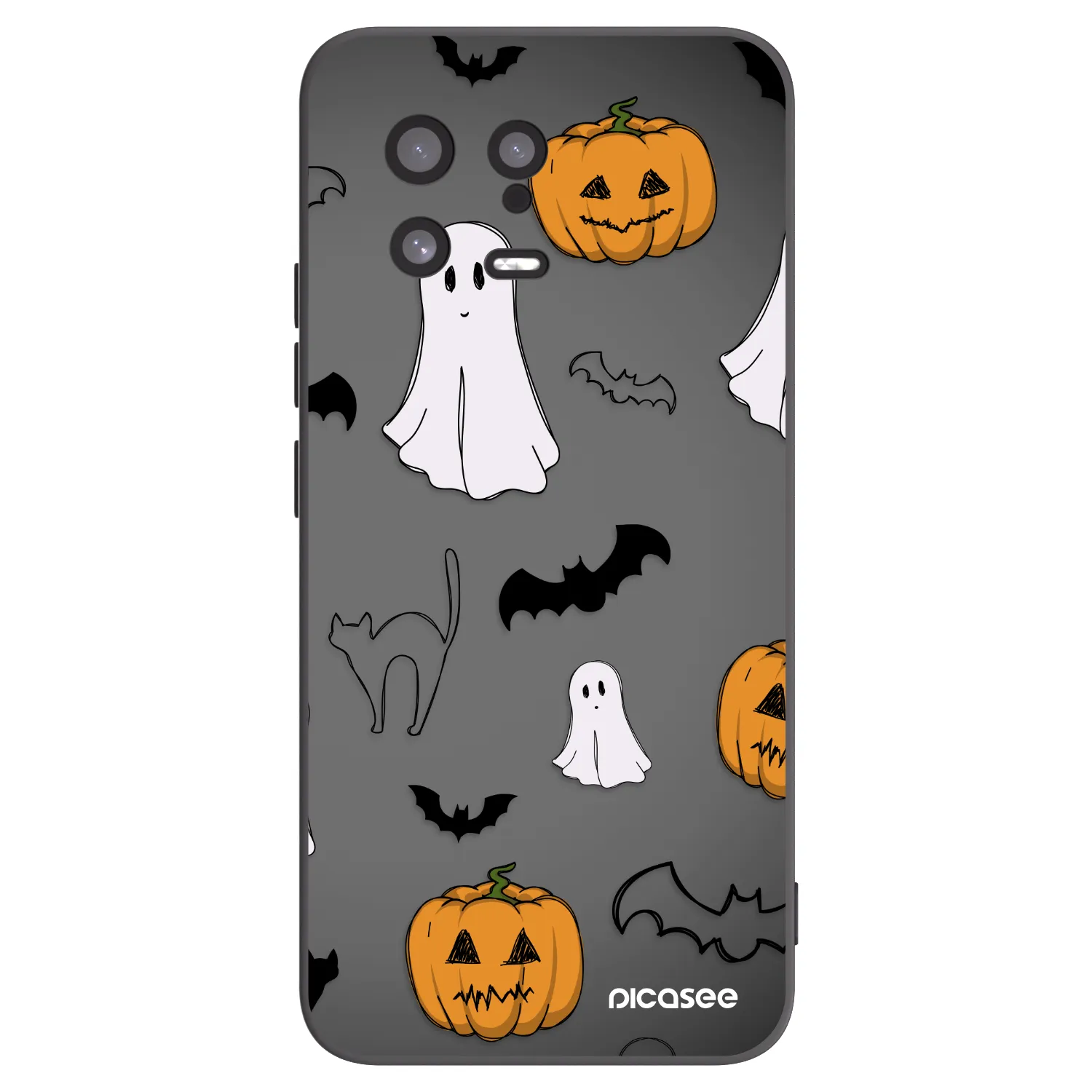 Picasee crna silikonska maskica za Xiaomi 13 - Spooky crew