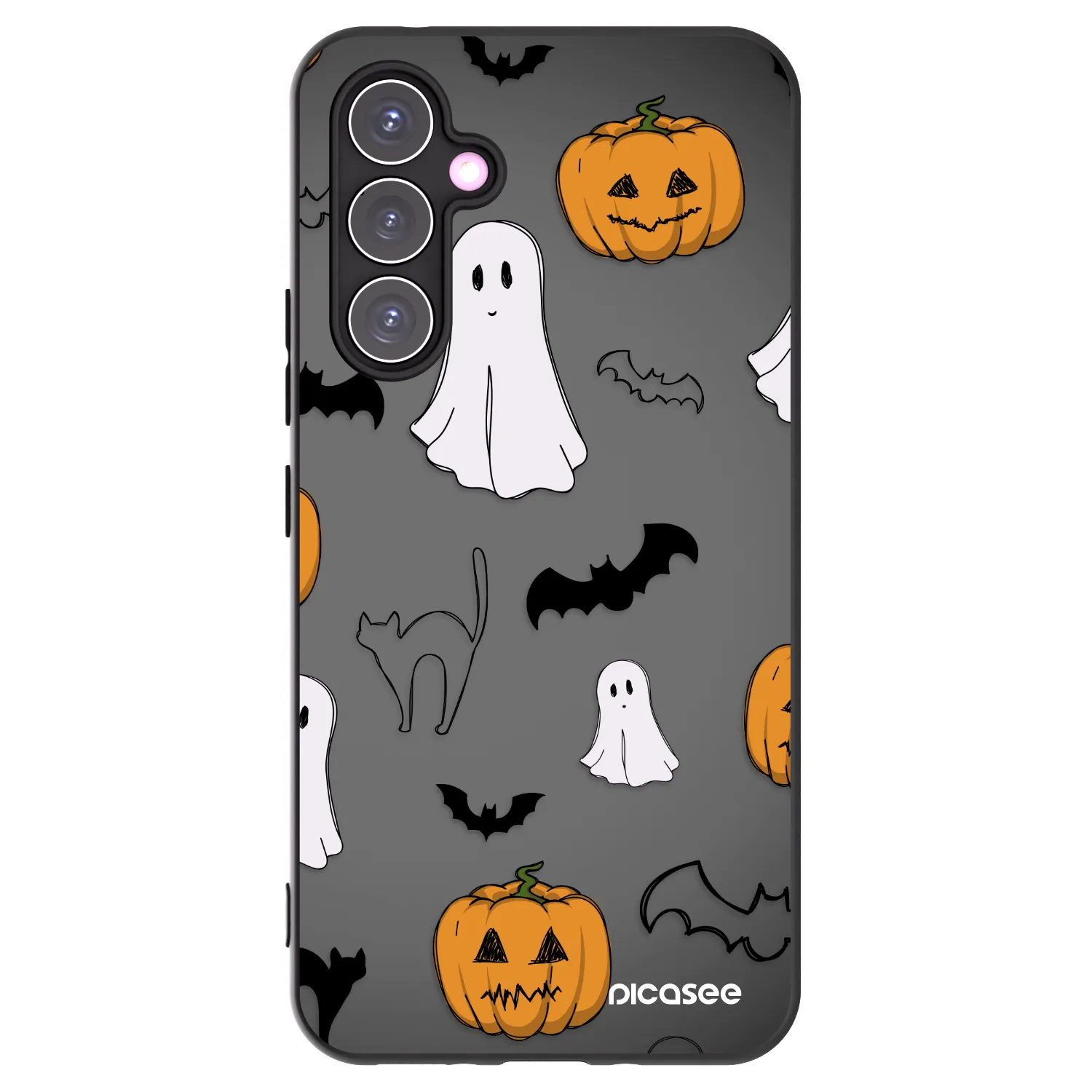 Picasee crna silikonska maskica za Samsung Galaxy A54 5G A546B - Spooky crew