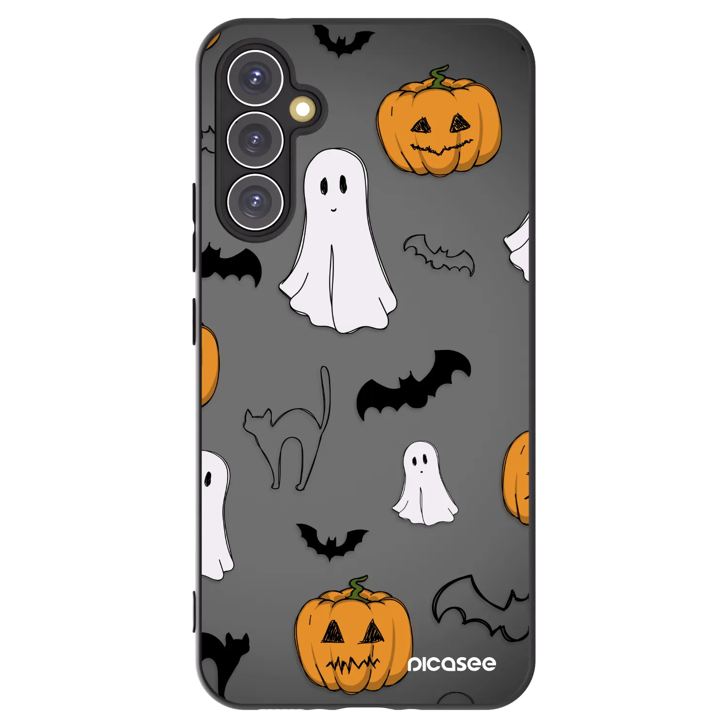 Picasee crna silikonska maskica za Samsung Galaxy A34 5G A346B - Spooky crew