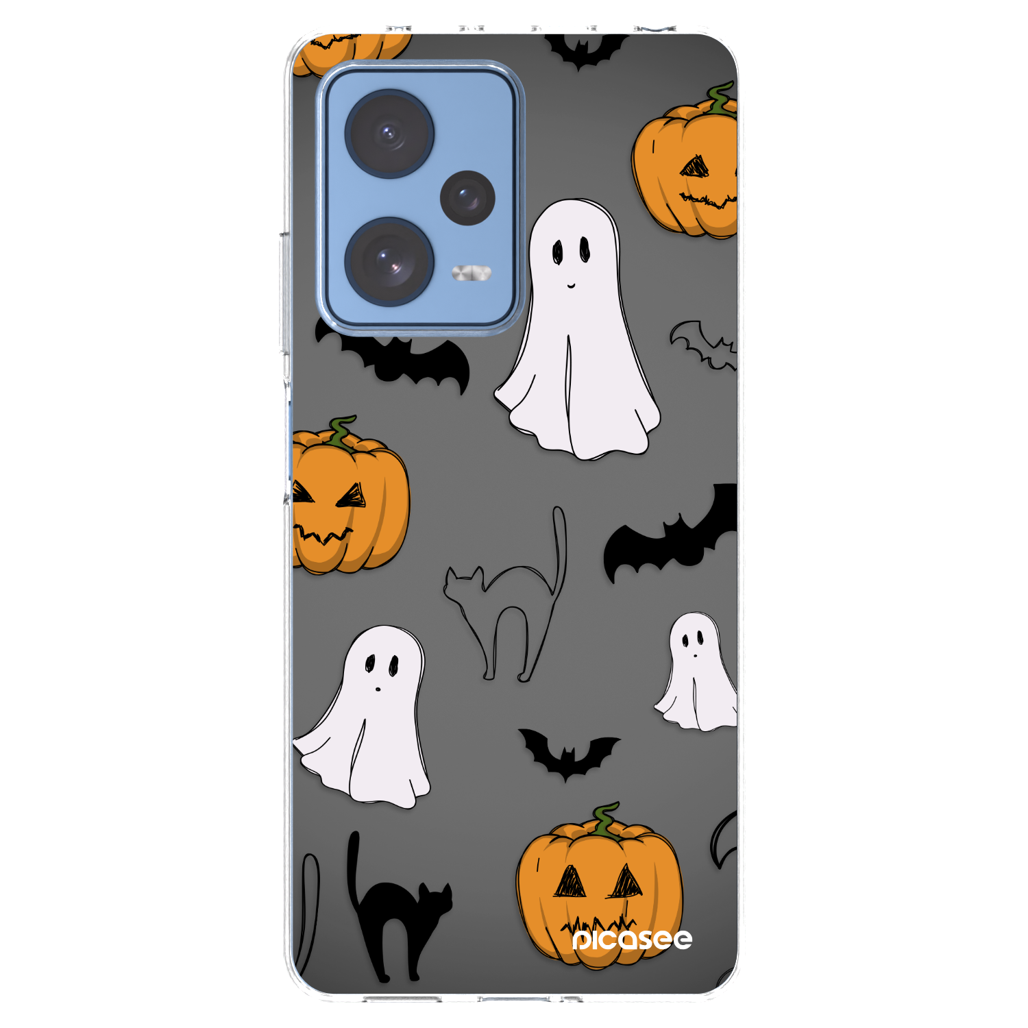 Picasee silikonska prozirna maskica za Xiaomi Redmi Note 12 Pro 5G - Spooky crew
