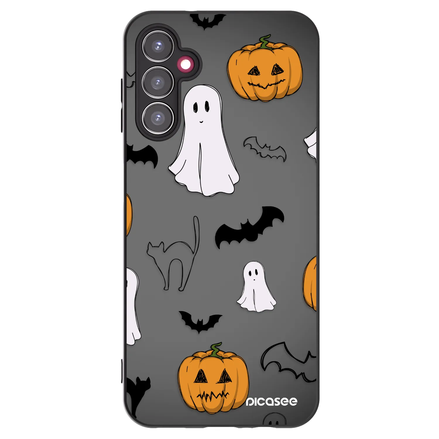 Picasee crna silikonska maskica za Samsung Galaxy A14 5G A146P - Spooky crew