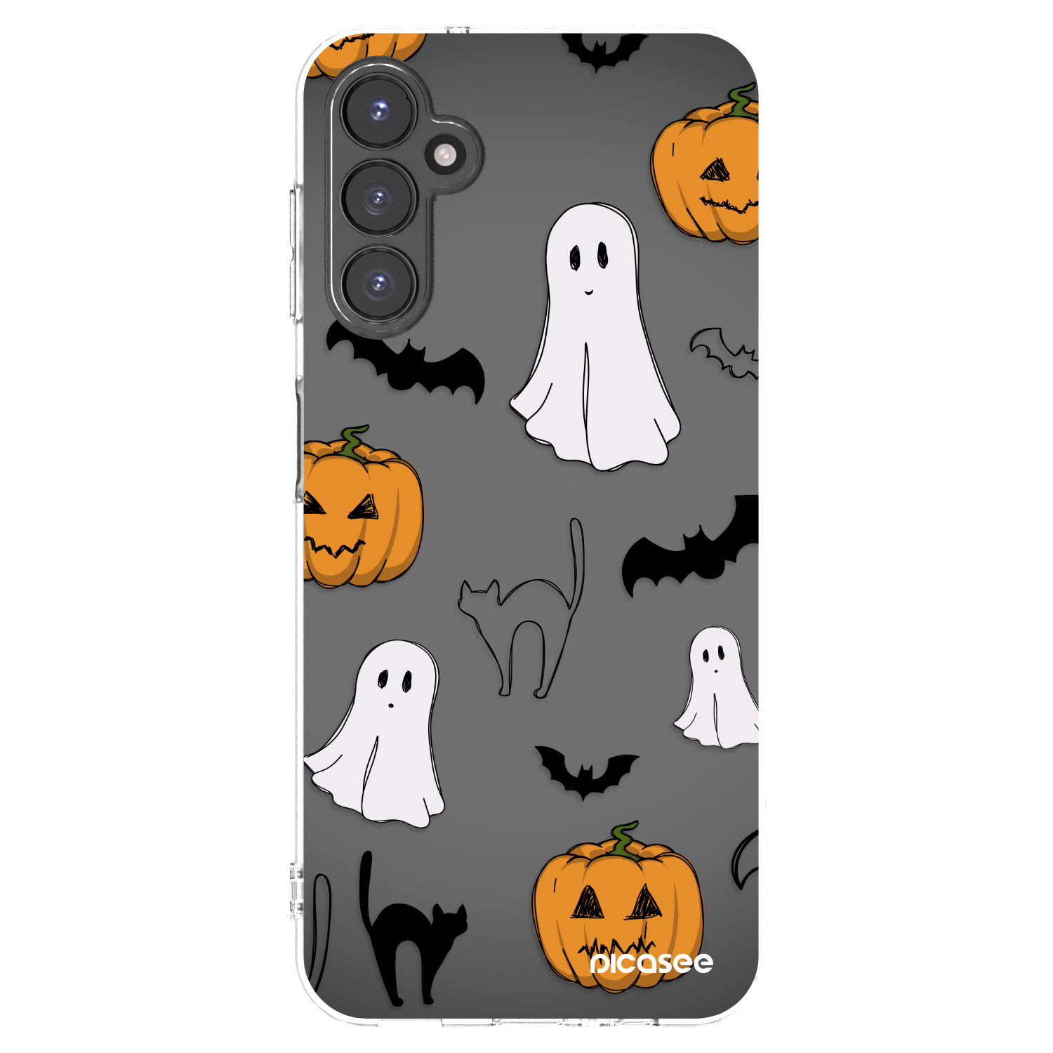 Picasee silikonska prozirna maskica za Samsung Galaxy A14 5G A146P - Spooky crew