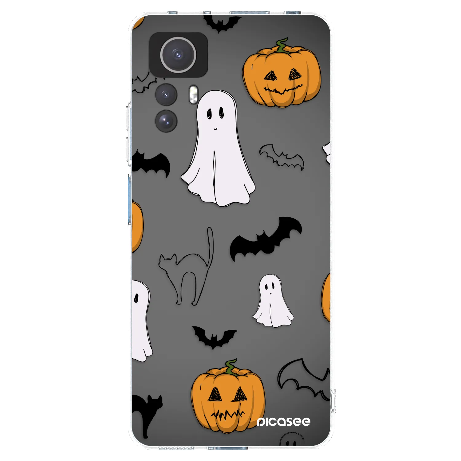 Picasee silikonska prozirna maskica za Xiaomi Redmi Note 12S - Spooky crew