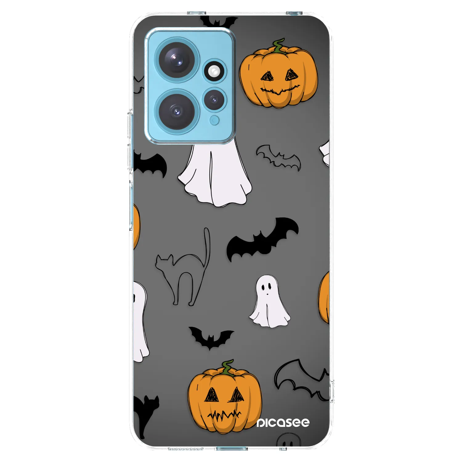 Picasee silikonska prozirna maskica za Xiaomi Redmi Note 12 4G - Spooky crew