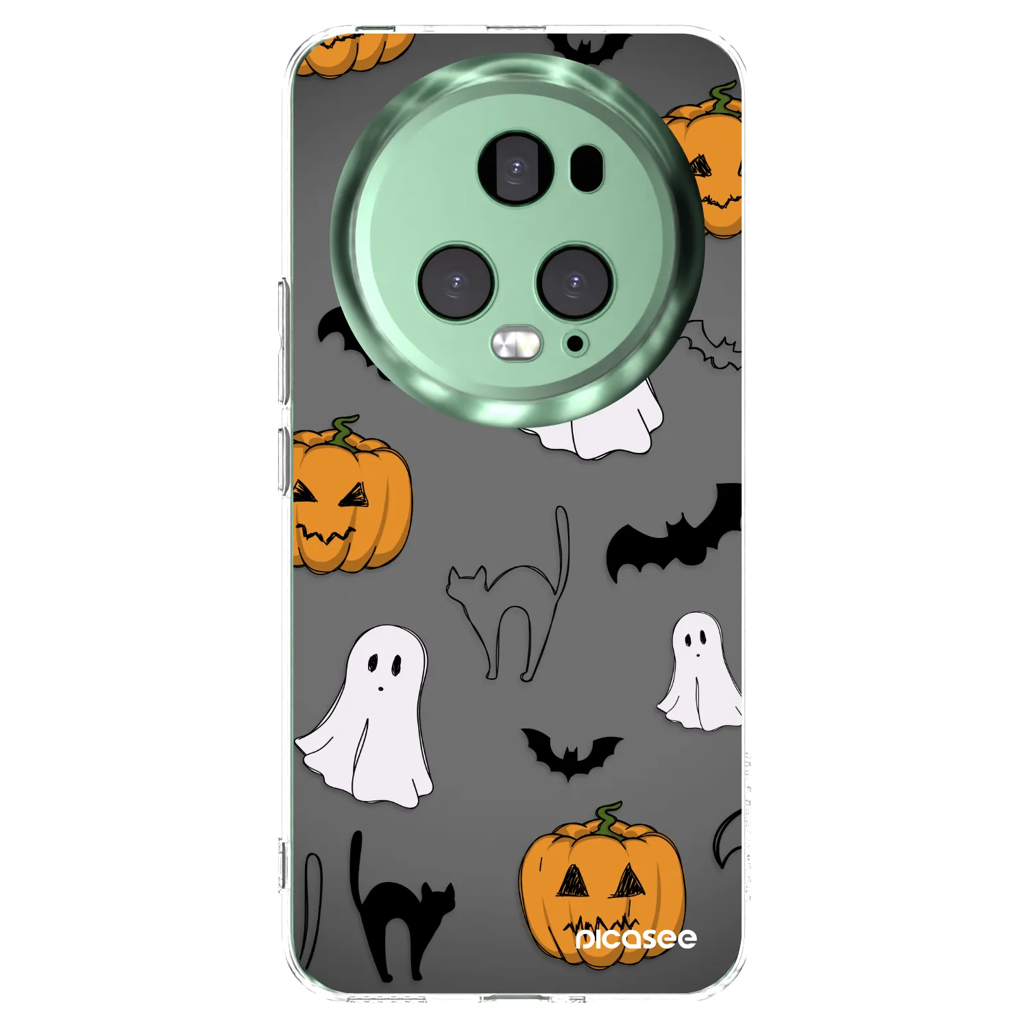 Picasee silikonska prozirna maskica za Honor Magic5 Pro - Spooky crew