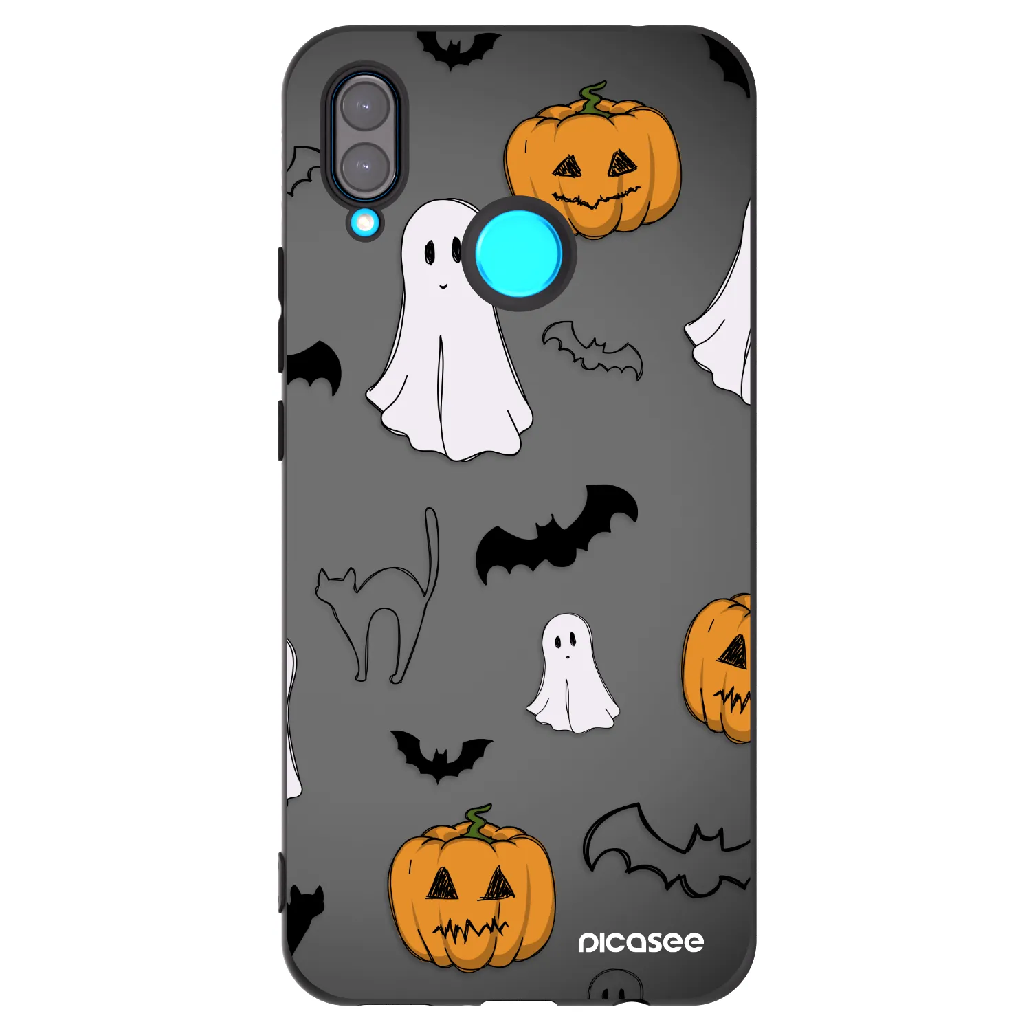 Picasee crna silikonska maskica za Huawei Nova 3 - Spooky crew