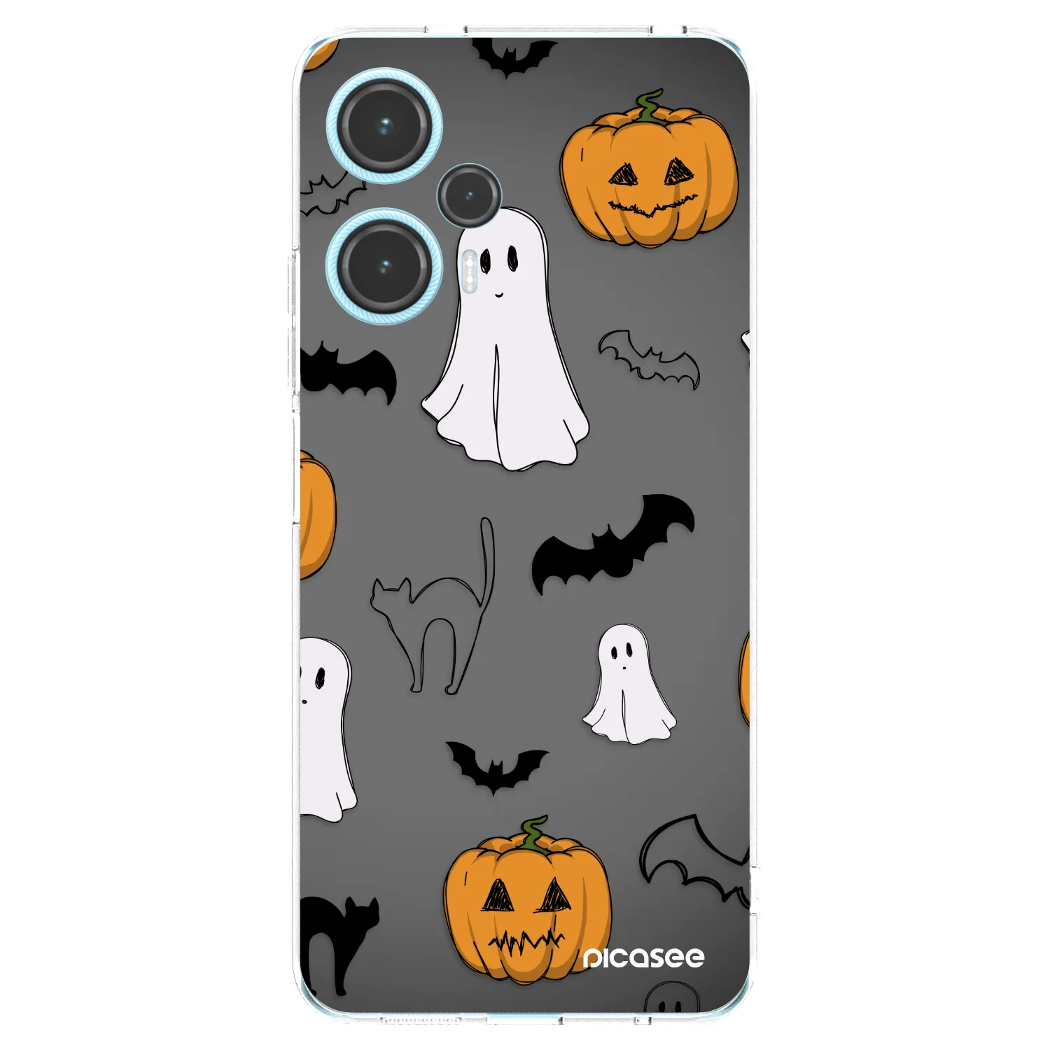 Picasee silikonska prozirna maskica za Xiaomi Poco F5 - Spooky crew