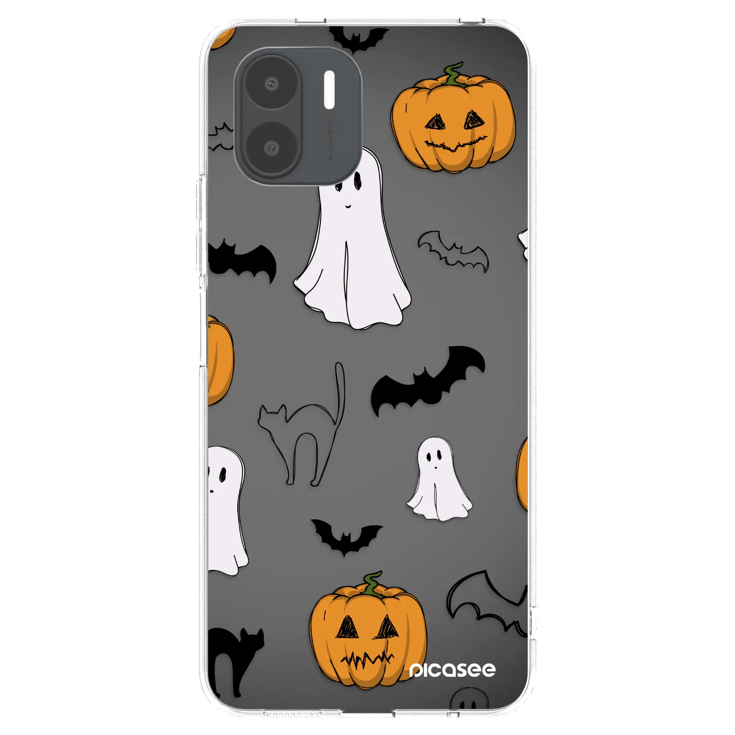 Picasee silikonska prozirna maskica za Xiaomi Redmi A2 - Spooky crew