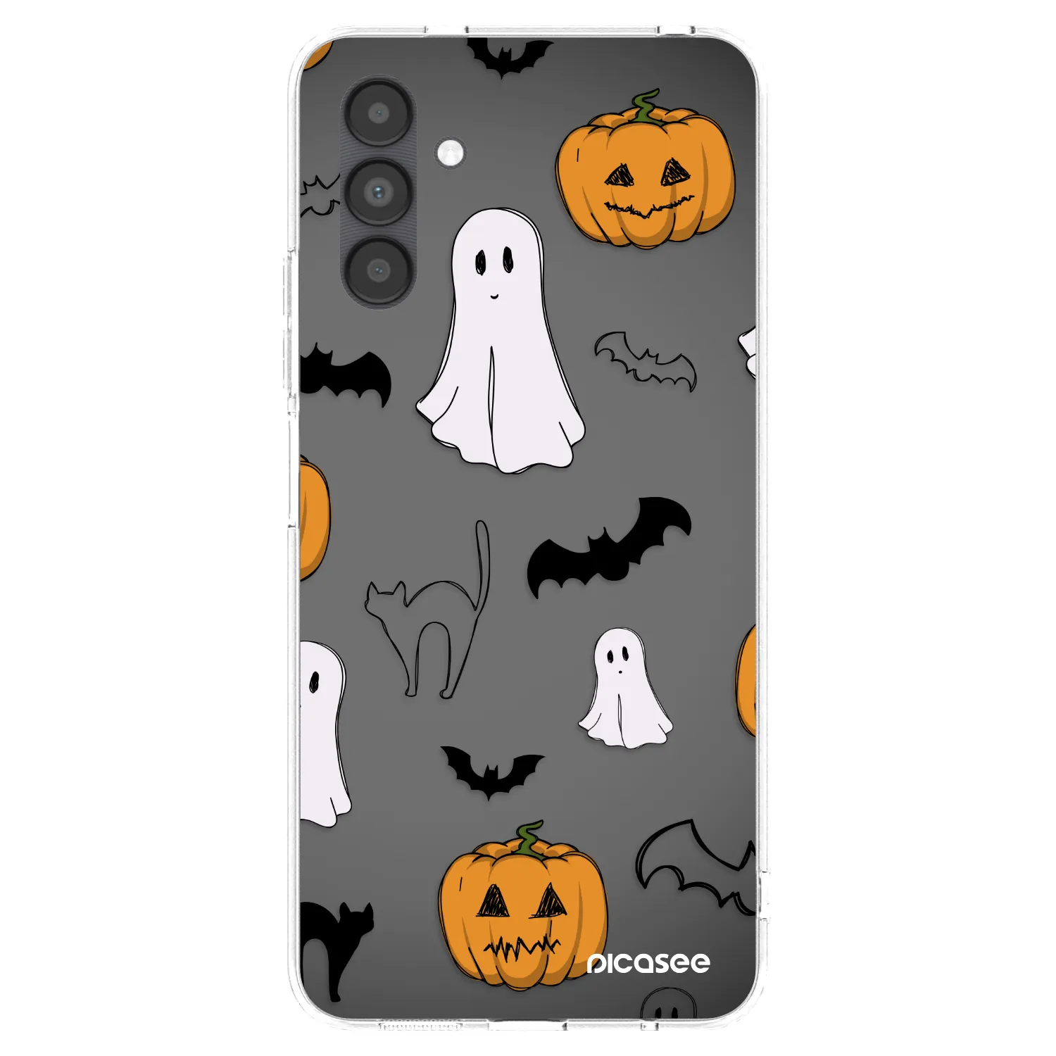 Picasee silikonska prozirna maskica za Samsung Galaxy A04s A047F - Spooky crew