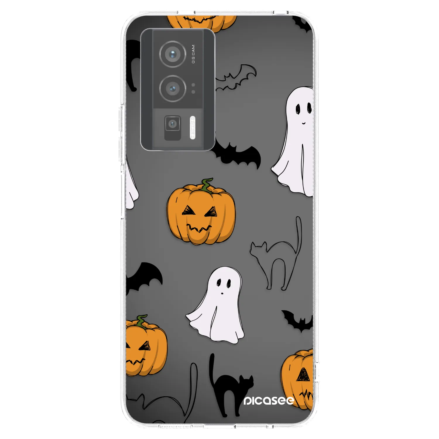 Picasee silikonska prozirna maskica za Xiaomi Poco F5 Pro 5G - Spooky crew