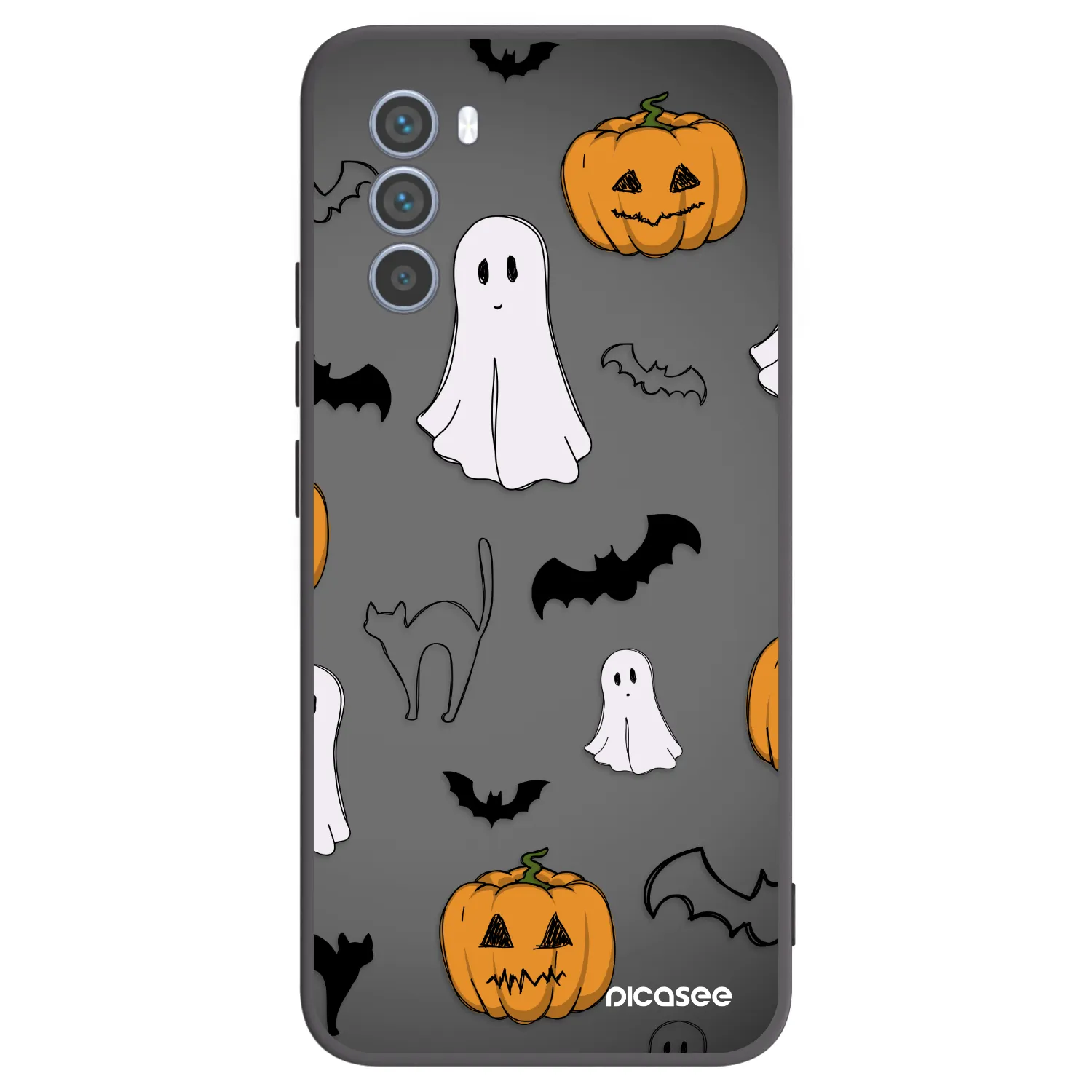 Picasee crna silikonska maskica za Motorola Moto G62 - Spooky crew