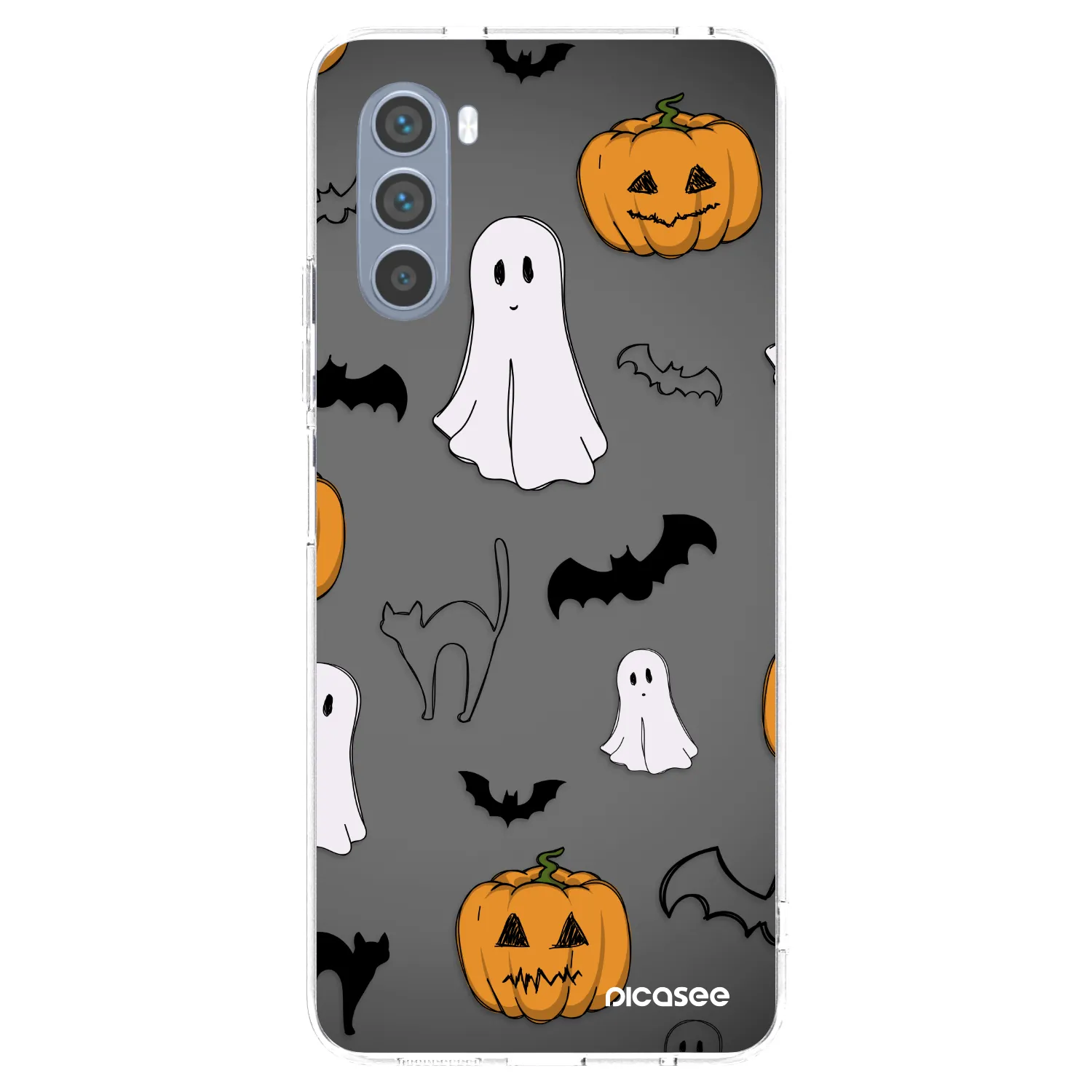 Picasee silikonska prozirna maskica za Motorola Moto G62 - Spooky crew